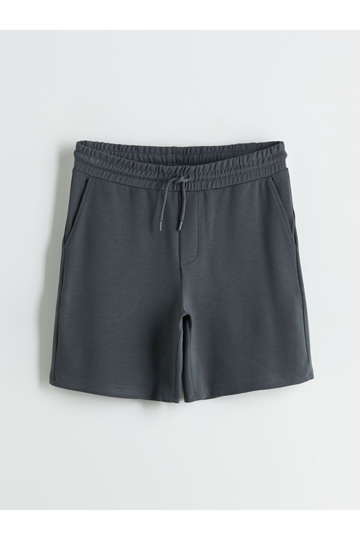 LC Waikiki-Μαύρο ανδρικό σορτς Standard Fit 5