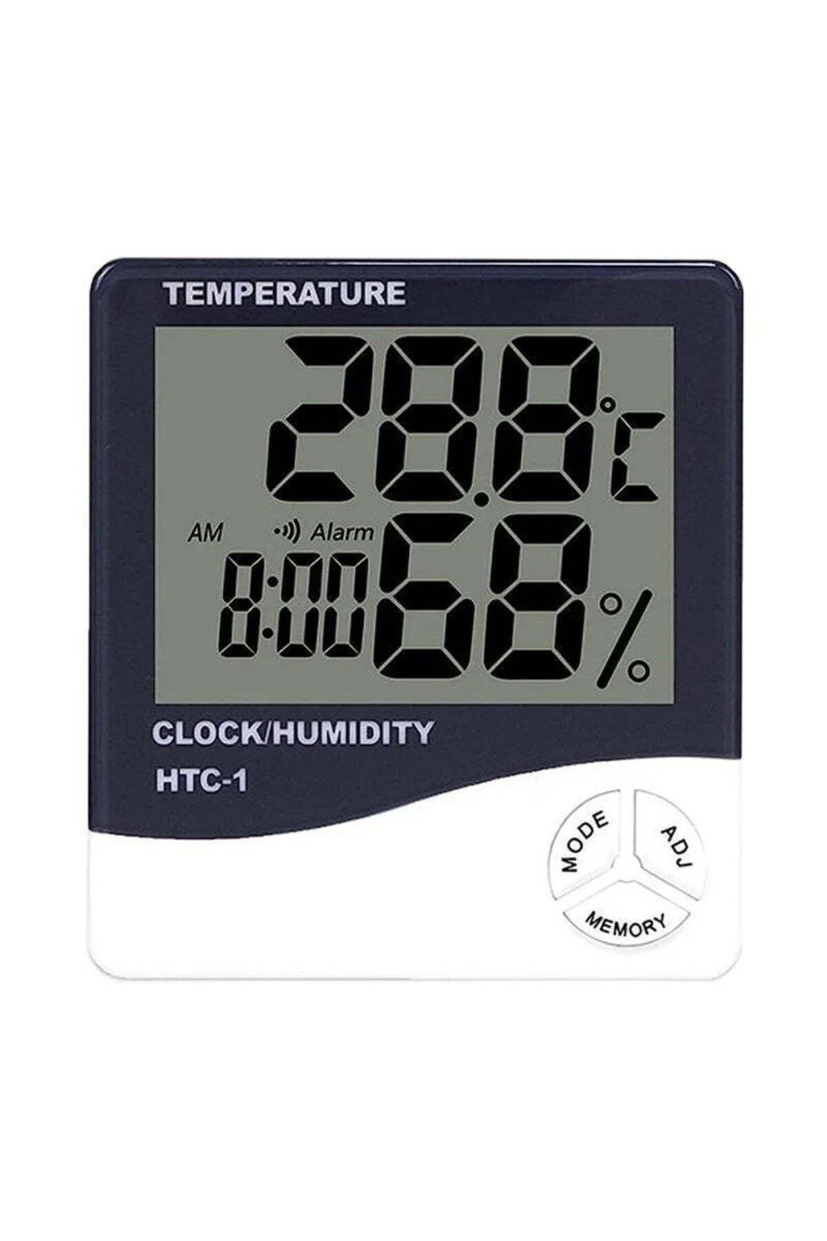 divendi-ro-Clock, Thermometer and Hygrometer HTC 1, 3 in 1, Temperature, Weather Station, Humidity, Alarm 5