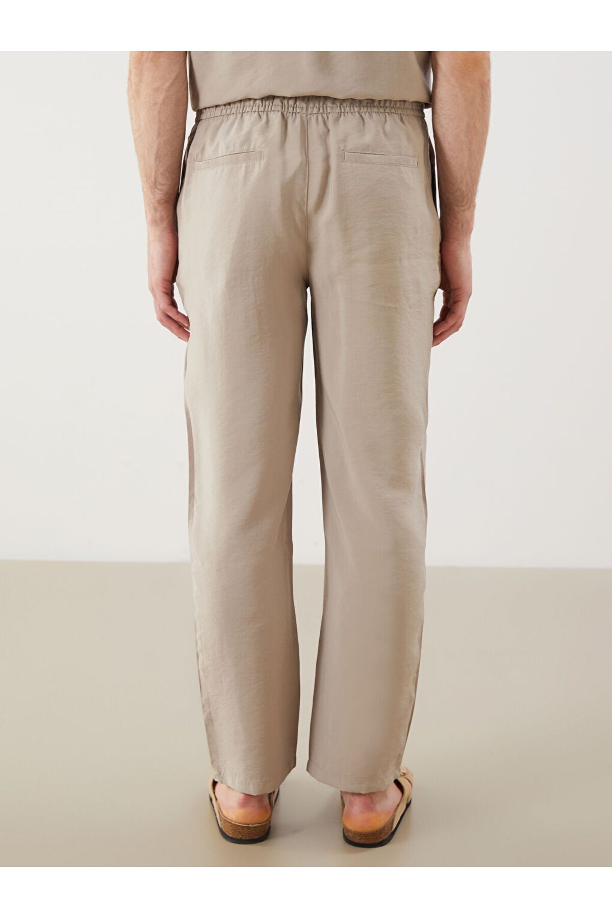 LC Waikiki-Beige Standard Size Men's Trousers 4