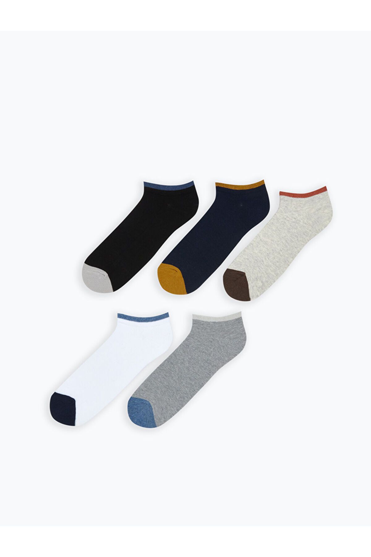 LC Waikiki-Ανδρικά μποτάκια μικτά Color Block Κάλτσες 5 τεμαχίων 1