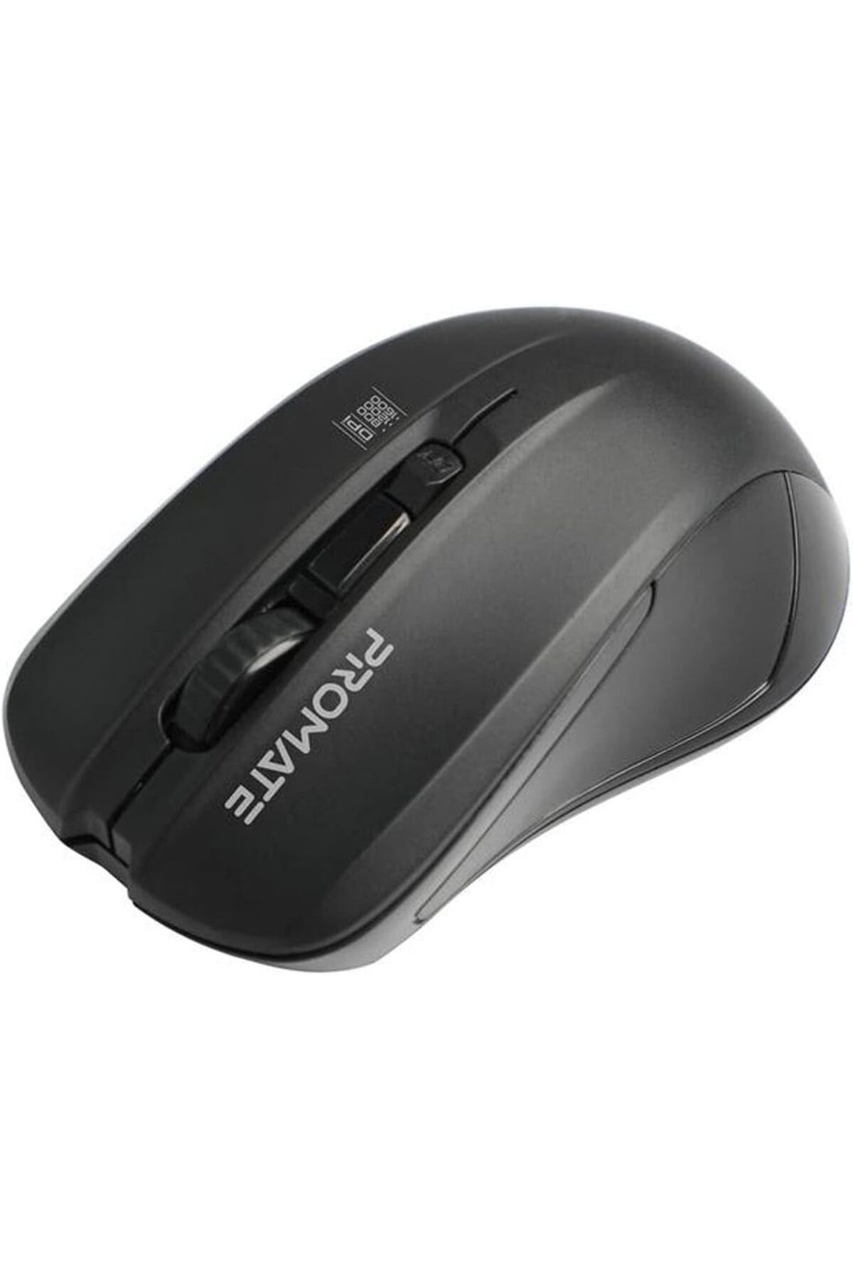 Promate-Promate Ambidextrous Wireless Mouse, Ergonomic 2.4GHz High-Precision Optical Mouse with 10m Range, N 1