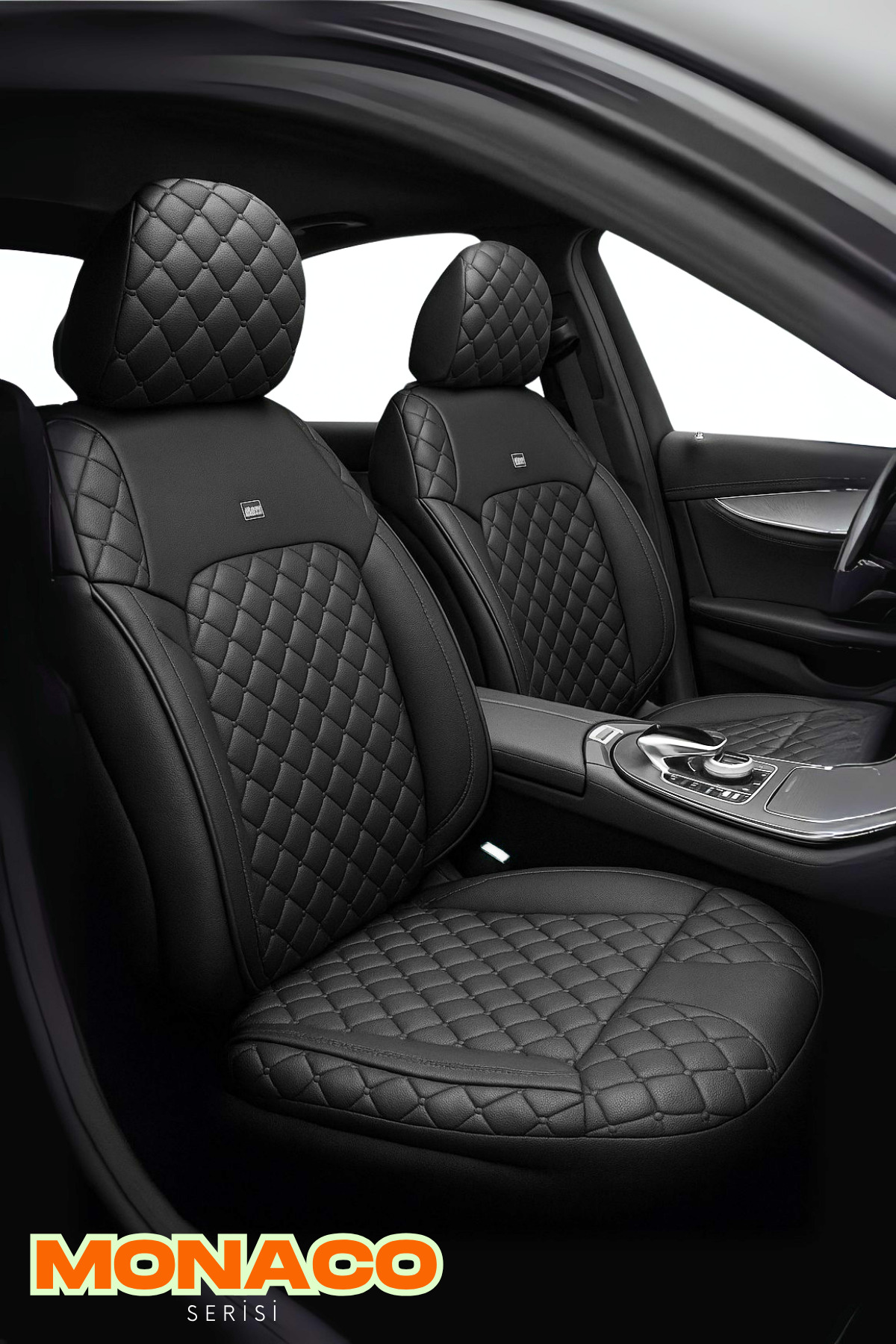 Opel Mokka 2012–2024 Colorline Elegance Serisi Deri Mavi Siyah Koltuk Kılıfı — alternatif görsel