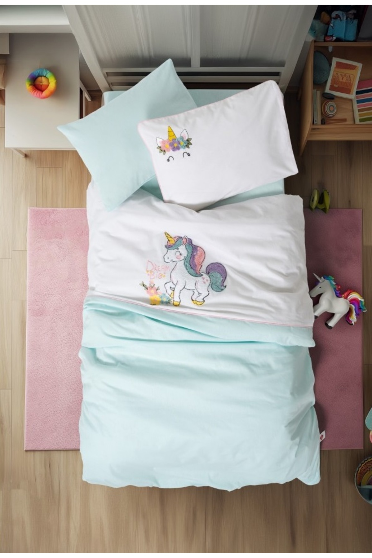 Flamex Cotton Box Punch Nakışlı Bebek Nevresim Takımı Dolly