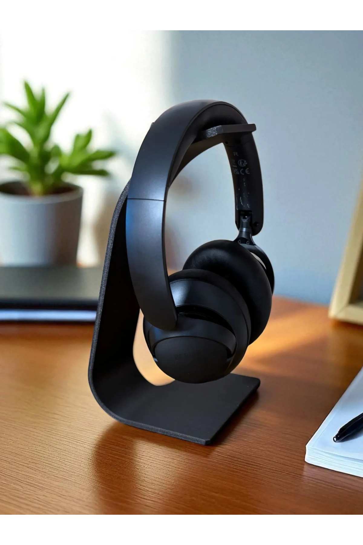 Supporto per cuffie di design 24 cm – Nome scrivibile Stampa 3D Elegante accessorio da scrivania