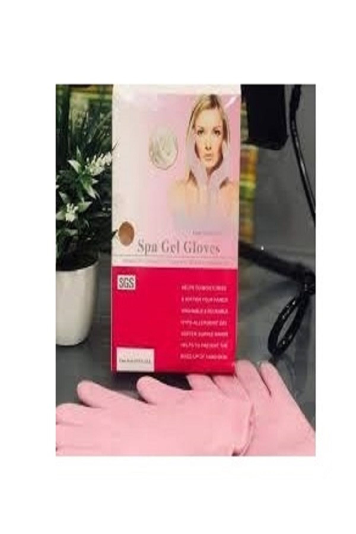 Generic-Reusable Spa Gel Gloves, Moisturizing, Whitening and Exfoliating Hand Gloves, Random Color 1