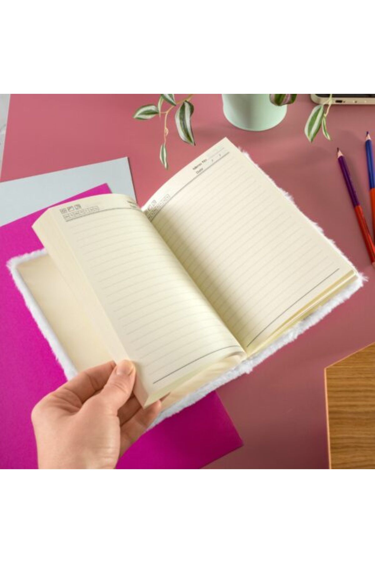 Gadget Master-Unicorn Notebook with Soft Fur A5 5