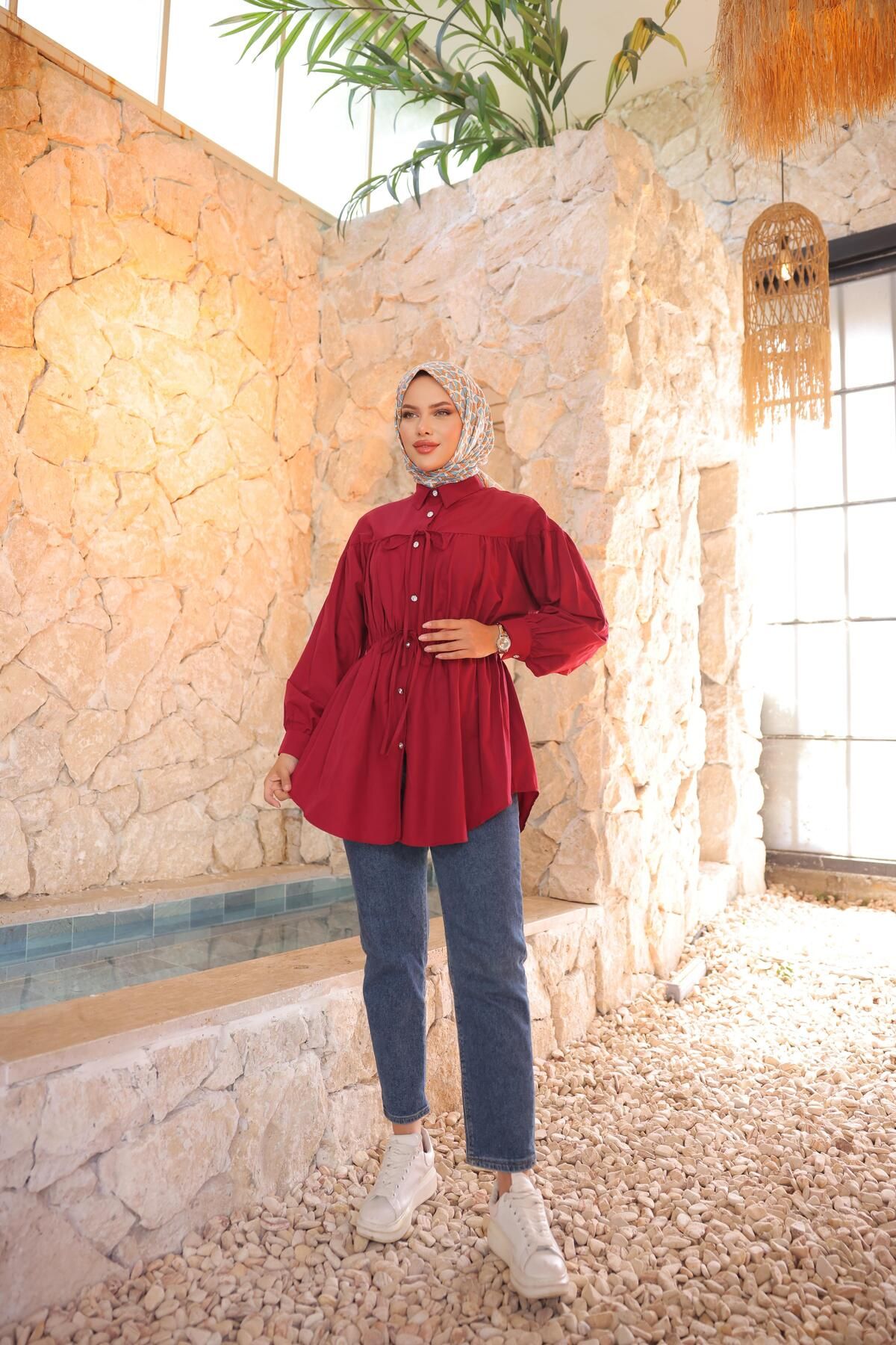 Nergis Neva Butik-Tunic with Drawstring Waist 3