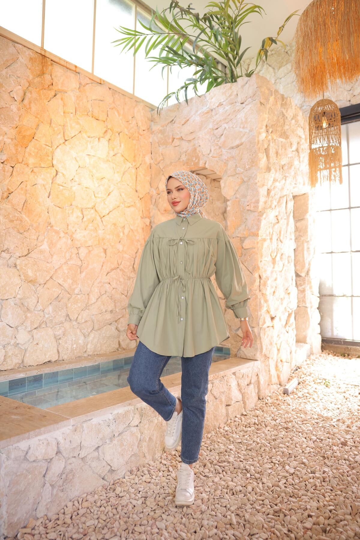 Nergis Neva Butik-Tunic with Drawstring Waist 3