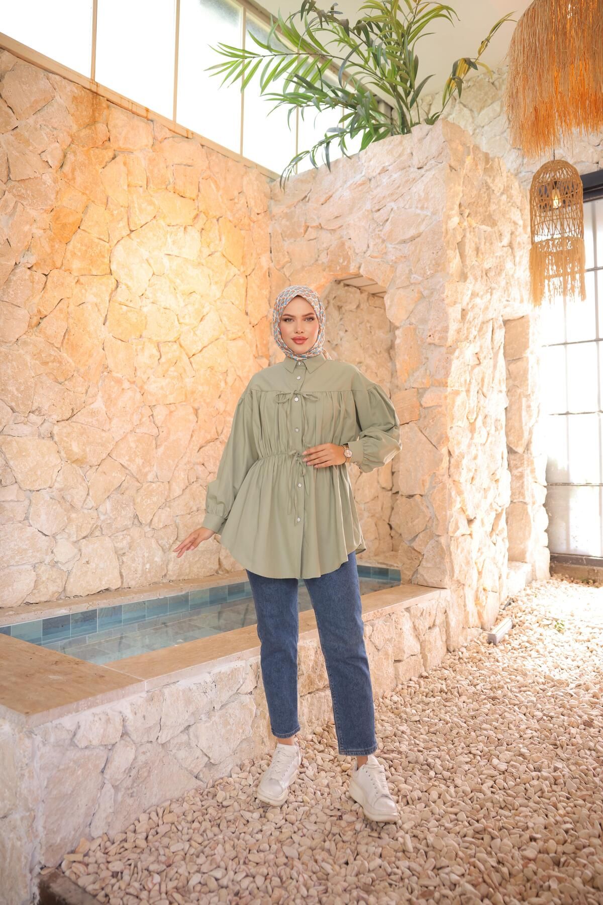 Nergis Neva Butik-Tunic with Drawstring Waist 4