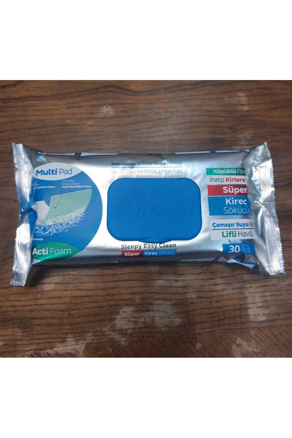 Sleepy 30 'lu süper kireç çözücü çamaşır suyu katkılı lifli havlu