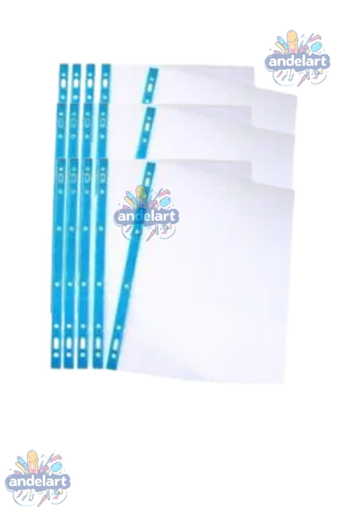 andelart A4 Kristal Poşet Dosya 15 Adet Kalın Poşet Dosya Föy