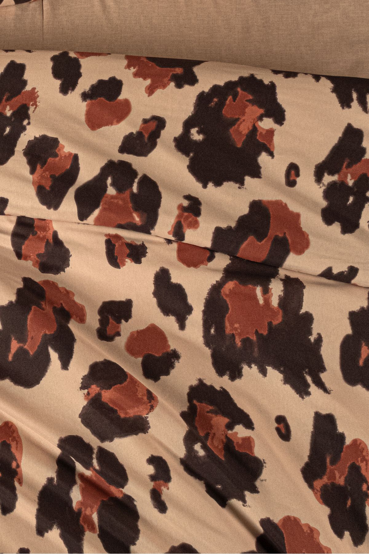 Mürdüm Home-Leopard Patterned Double Duvet Cover Set with 100% Cotton Sheets 3