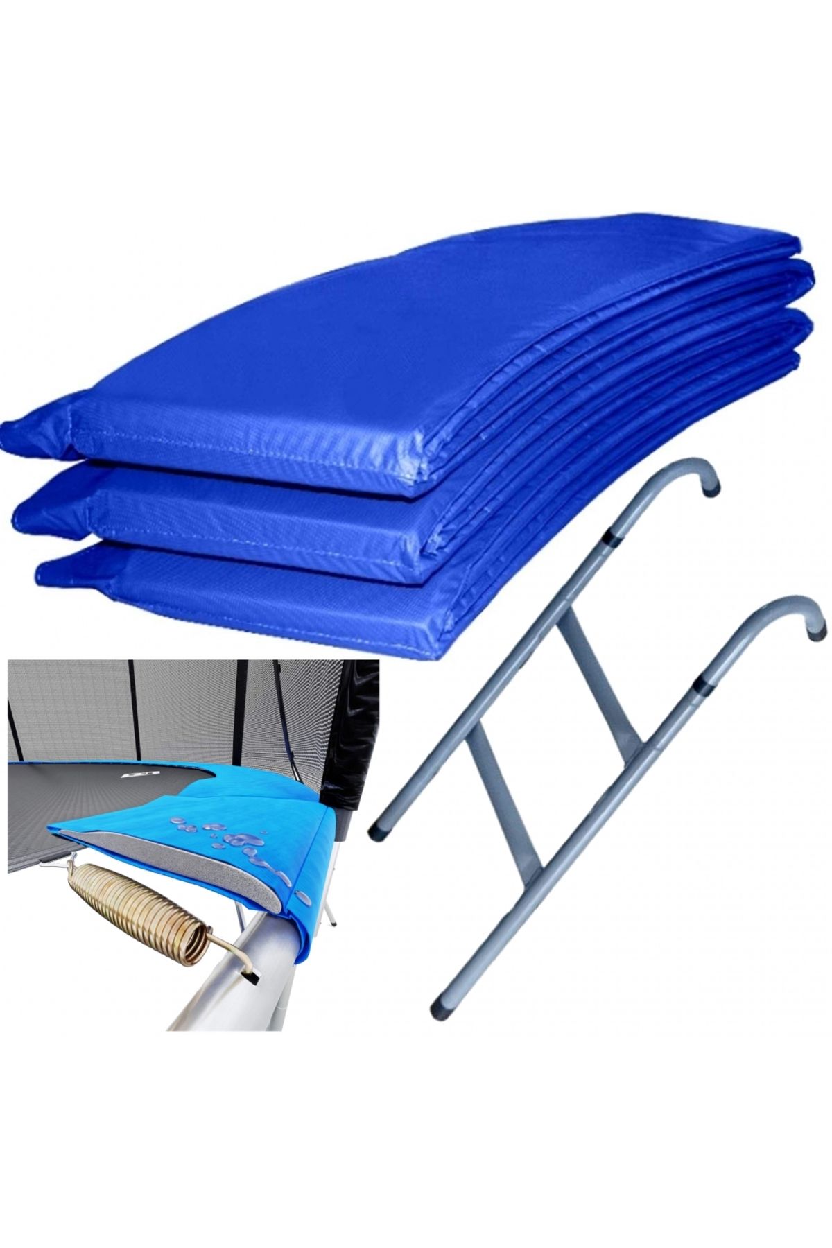 İSP-Trampoline 305 CM "ISP LikeSmart" Steel, with Protective Net, Access Ladder, Supports up to 1 2