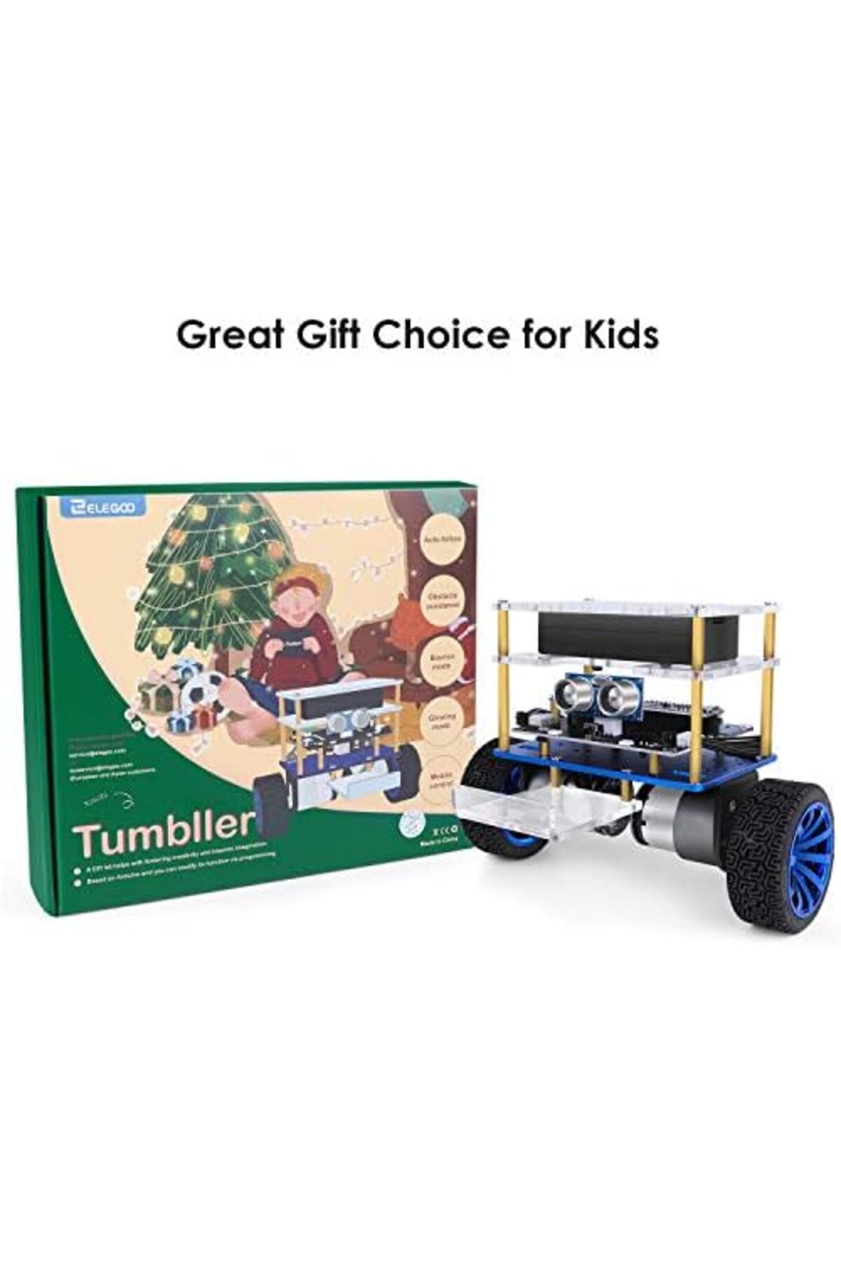 کیت ربات خودروی خودتعادلگیرنده تامبلر، سازگار با آردوینو، پروژههای استم و اسباببازی برای کودکان