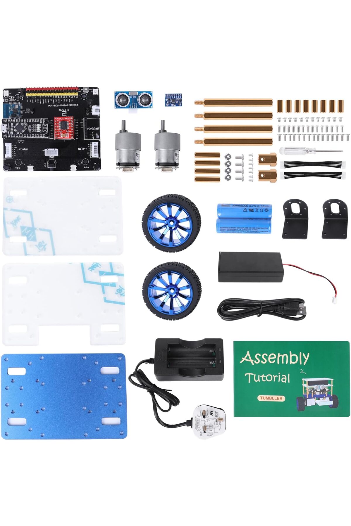 کیت ربات خودروی خودتعادلگیرنده تامبلر، سازگار با آردوینو، پروژههای استم و اسباببازی برای کودکان