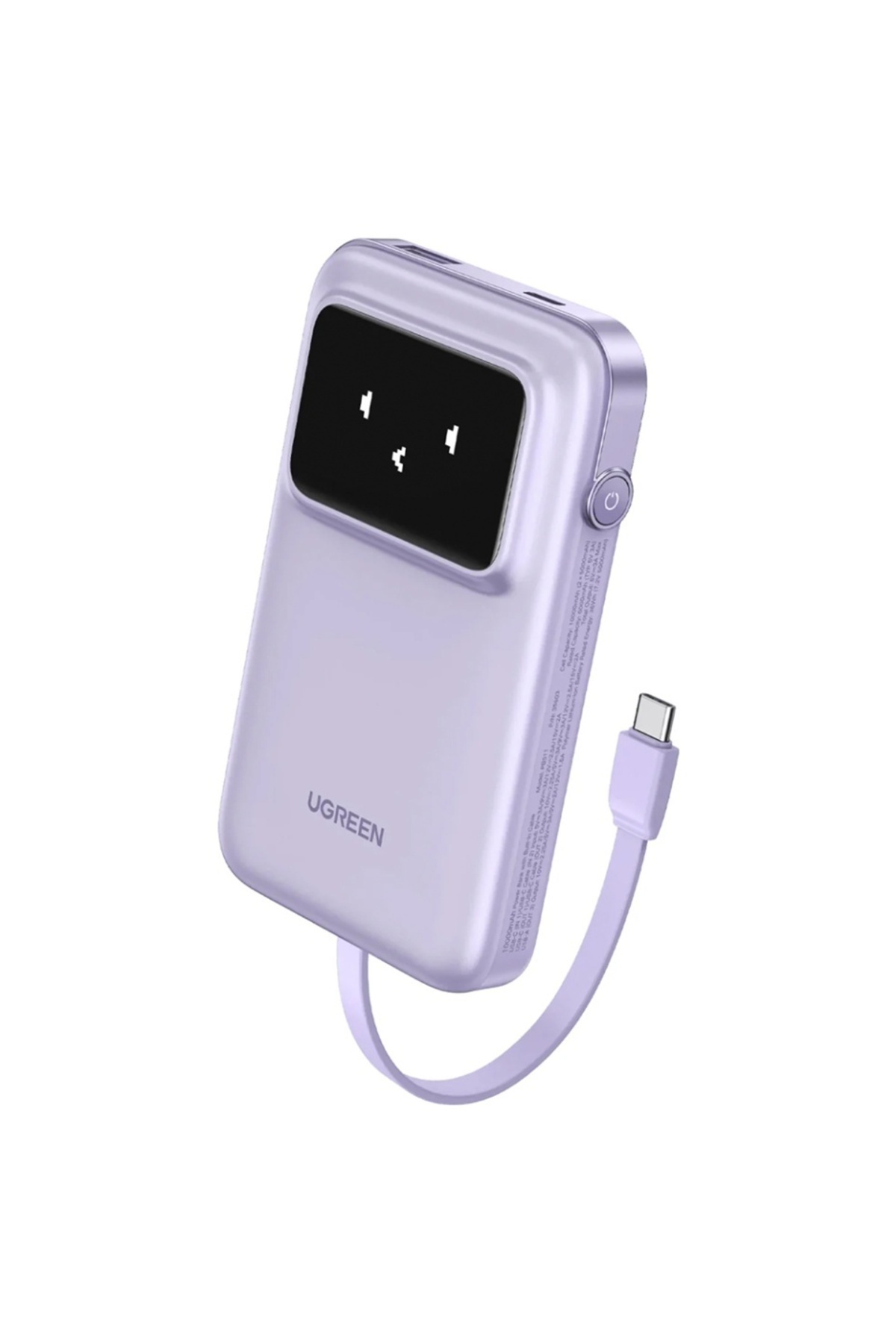 Ugreen-Baterie externă USB, cablu Type-C, 10.000 mAh, 30 W, baterie externă PB511, violet 1