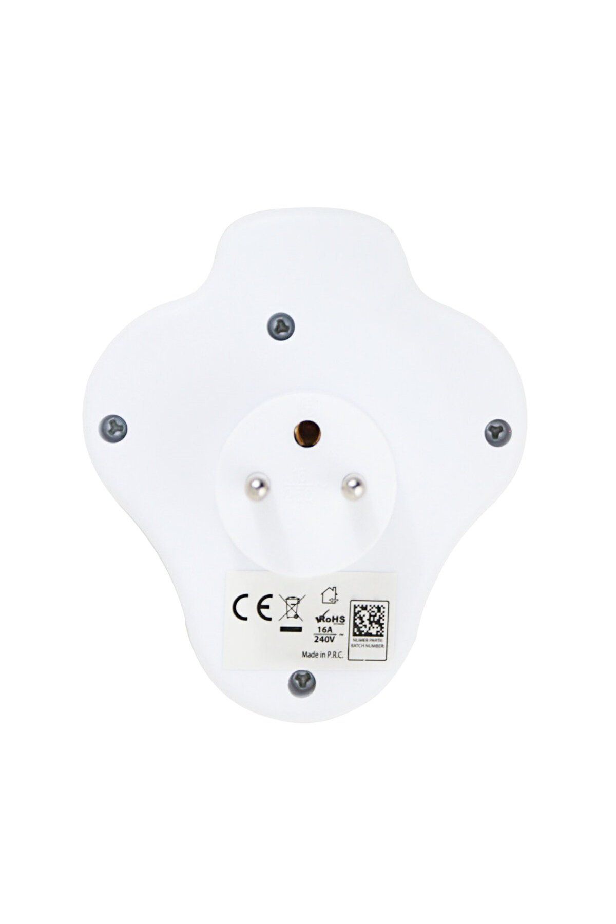 OEM-Triple Triangular Socket Adapter With One Switch, 3680w, 16a, With Grounding 5