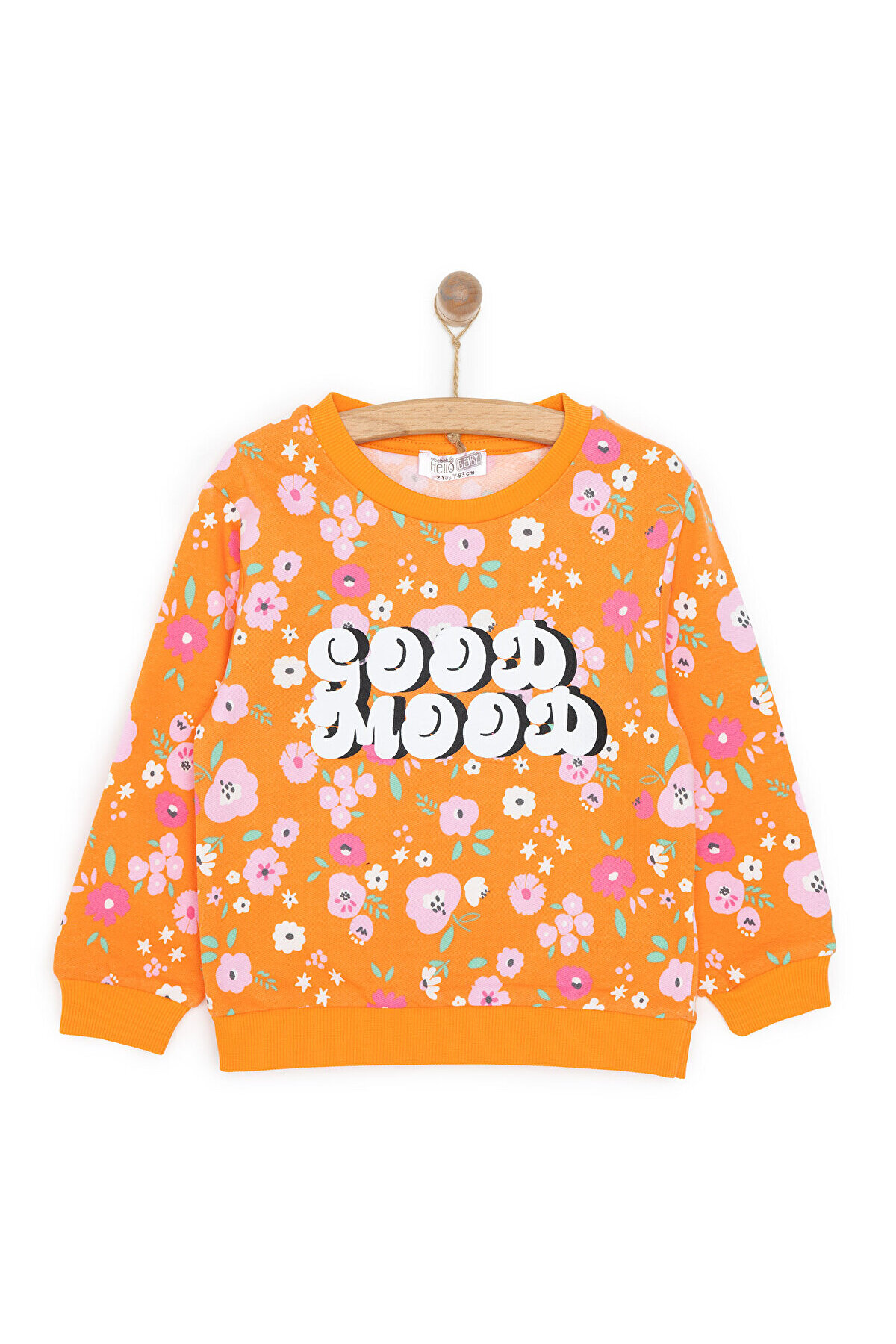 ebebek Hello Baby HelloBaby Kız Bebek Basic Sweatshirt Çiçek Desenli Çıtçıtlı Bisiklet Yaka Uzun Kol Karışık Renkli fotoğrafı 3 (önizleme)