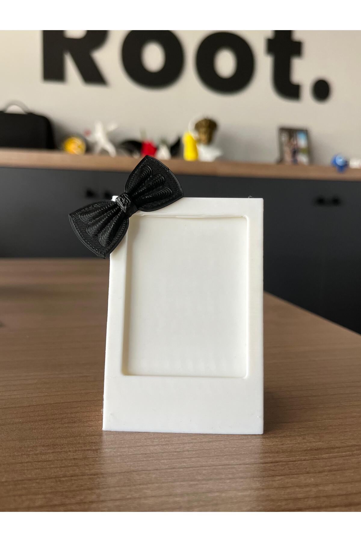 Root Made İnstax Fotoğraf Çerçevesi Papyon Detaylı Minimalist Dekoratif Çerçeve Bebek Çerçeve fotoğrafı 2 (önizleme)