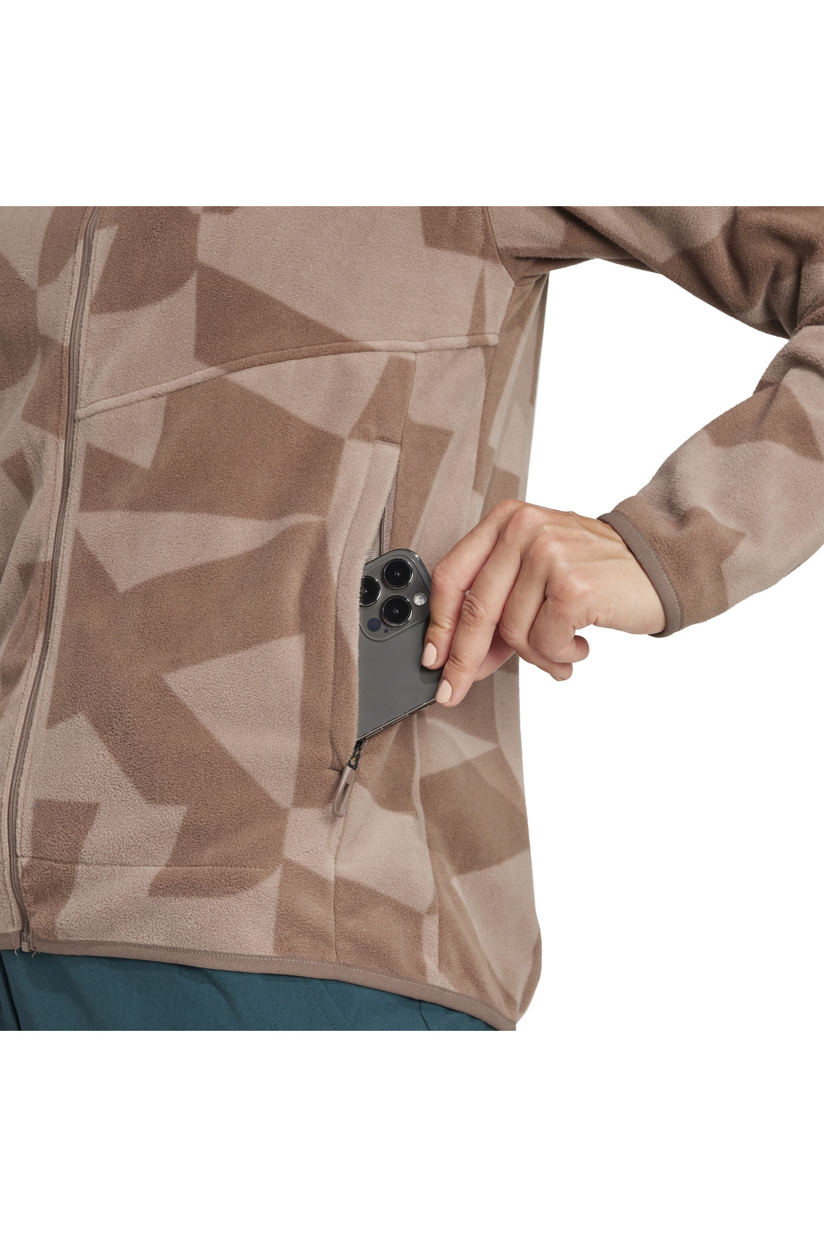 adidas Terrex Multi Printed Full-Zip Fleece Fermuarlı Üst görsel 7