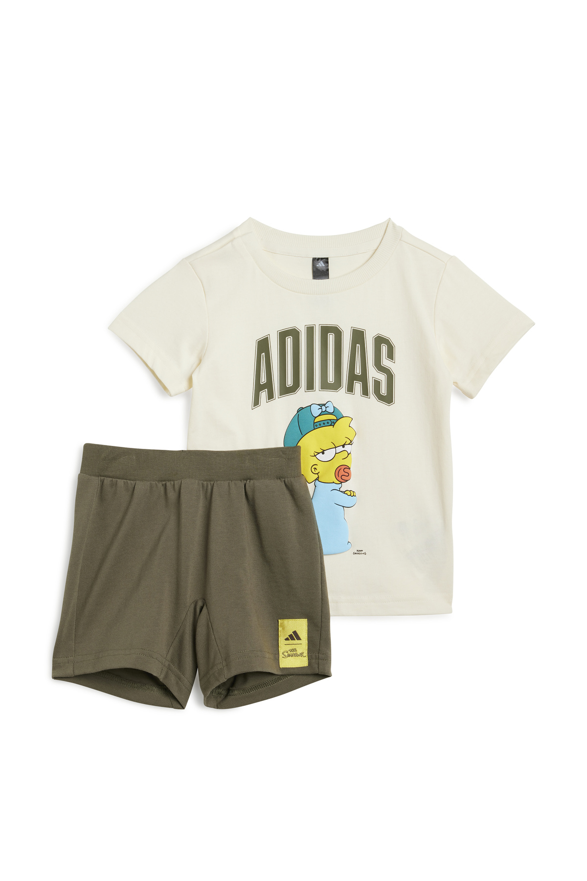 ست گرمکن ـ سویشرت و شلوار ورزشی پسرانه طرح دار آستین کوتاه | آدیداس adidas JL9174 - تصویر 2