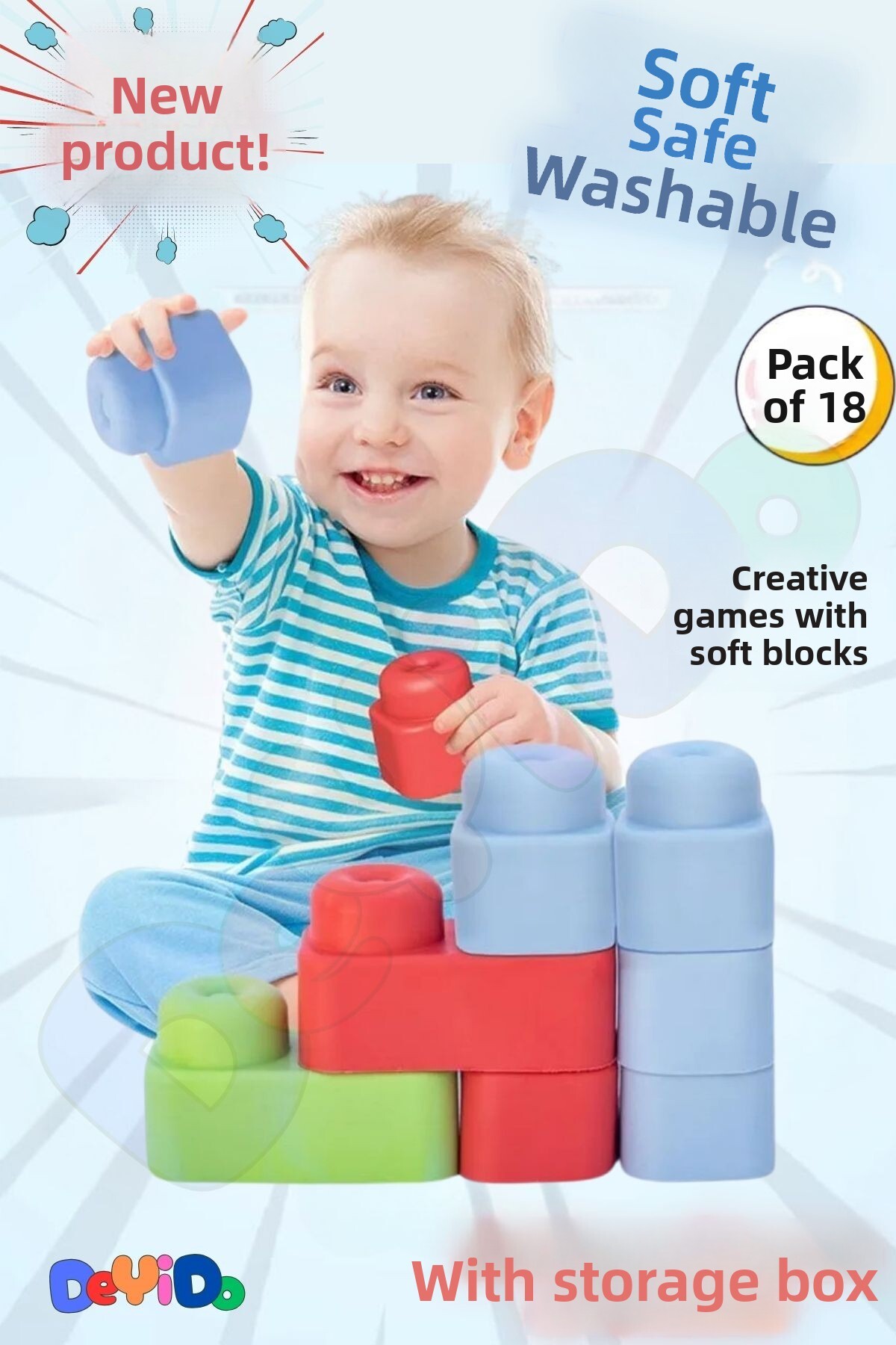 سفت سفت بیگ بلاک لِ گو اسباب‌بازی ست سرگرم‌کننده و آموزشی