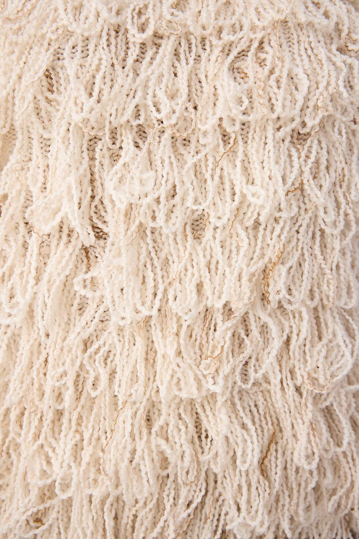 Trendyolmilla  Taş Trend Püsküllü Triko Kazak TWOAW26KZ00040 - Görsel 4