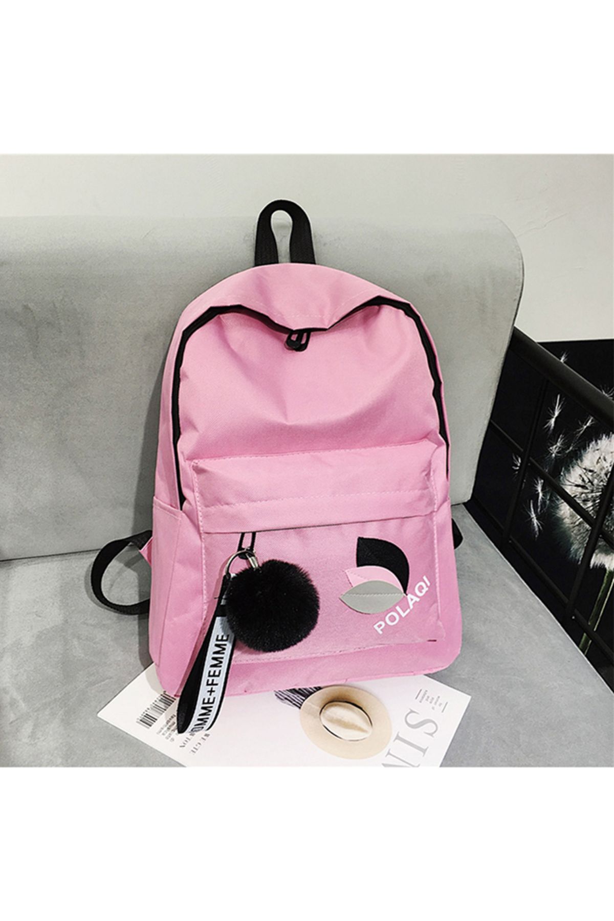 Generic-Canvas Backpack, Simple And Versatile, Preppy Style 3