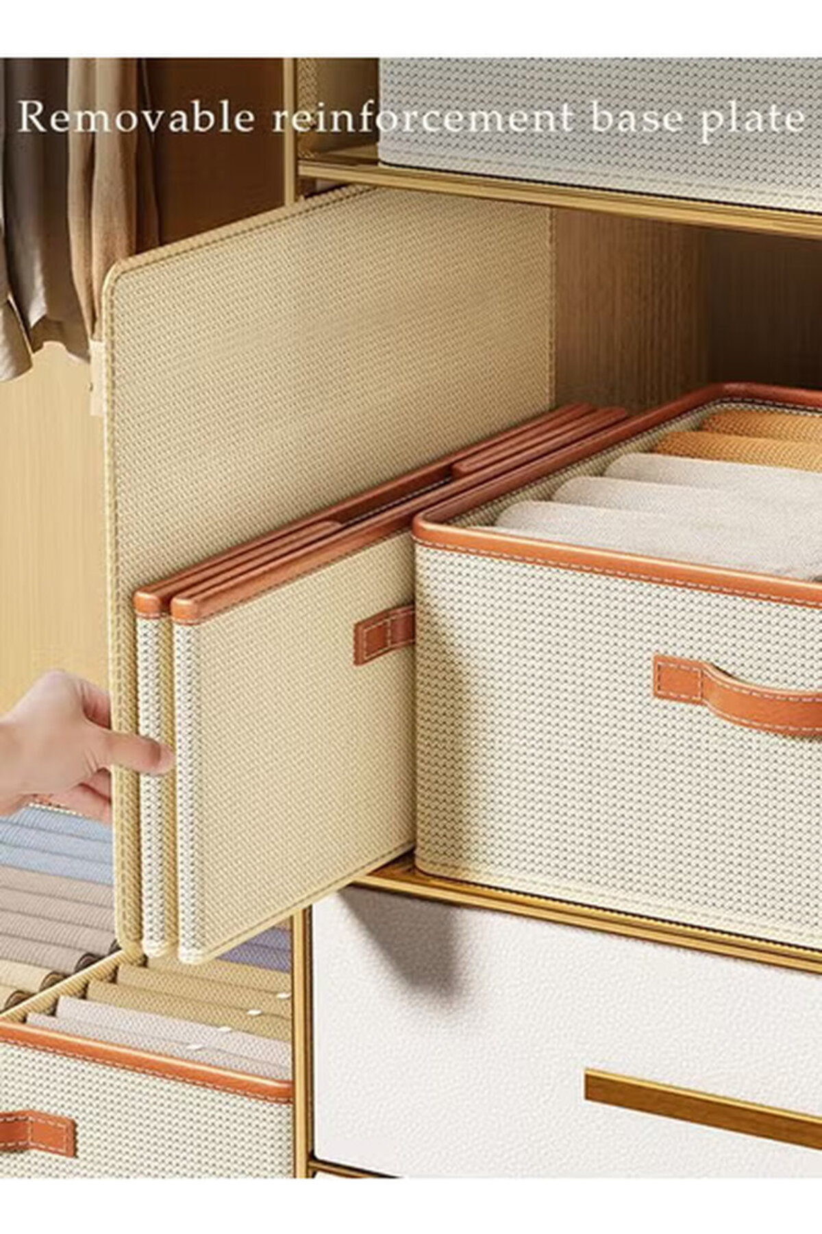 Generic-2 Pieces Foldable Washable Clothing Storage Box With Handles Toy Storage Boxes Cube Storage Boxes 7