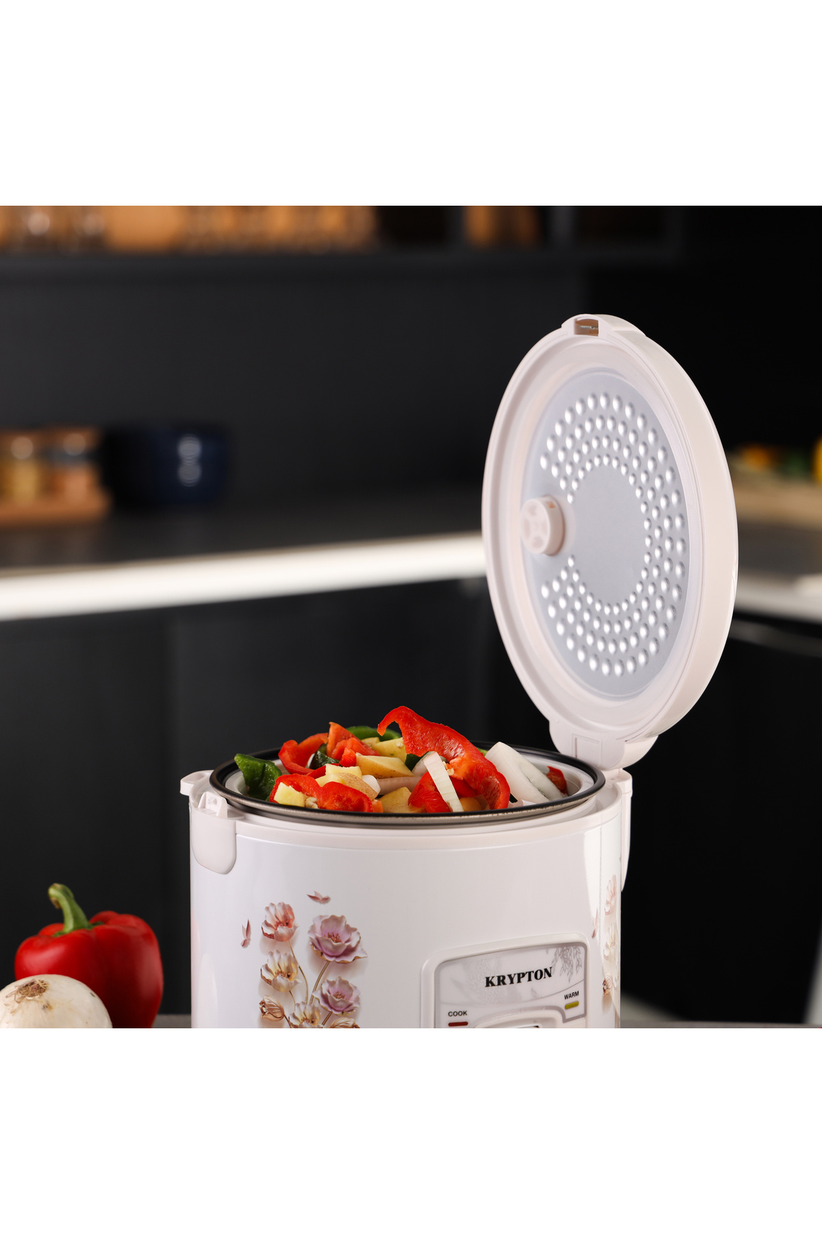 KRYPTON-1.5 L Rice Cooker With Steamer | Non-stick Pot | Auto Cook, Easy Clean, Safe Heat 4