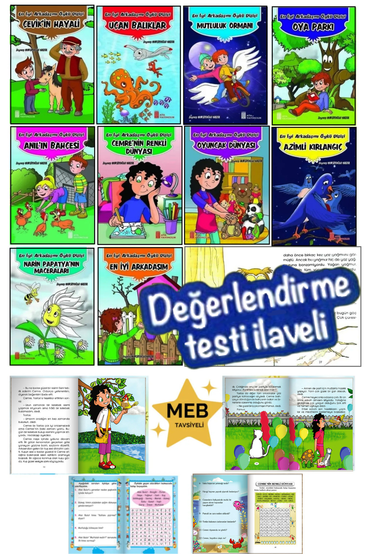 Ata Yayıncılık 2.ve 3.sınıf Okumayı Sevdiren 10'lu Arkadaşım Hikaye Seti Değerlendirme Testi fotoğrafı 6 (önizleme)