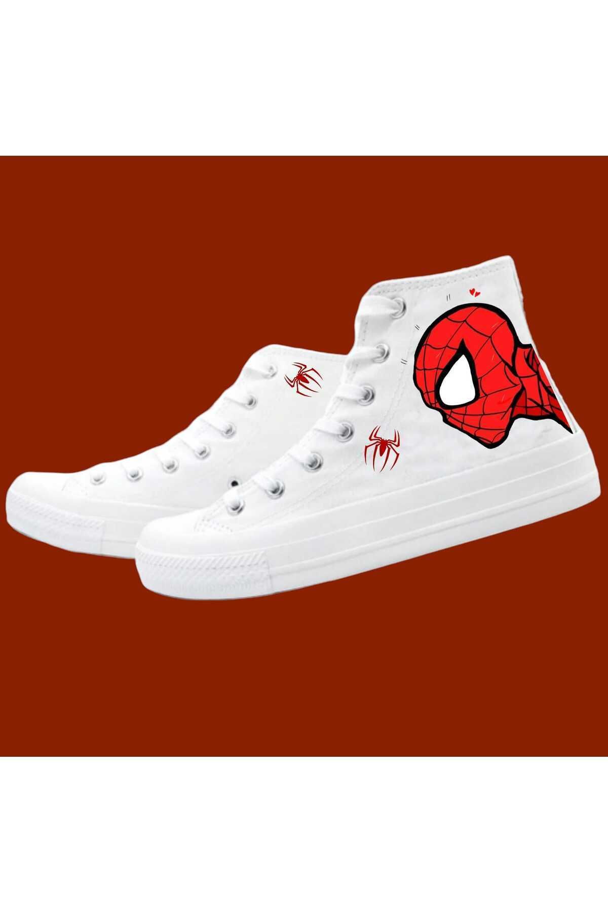 LİASSHOES Pânză De Păianjen Copii Imprimat Lenjerie Albă Pantofi Sport Copii Adidași Masculin - 40