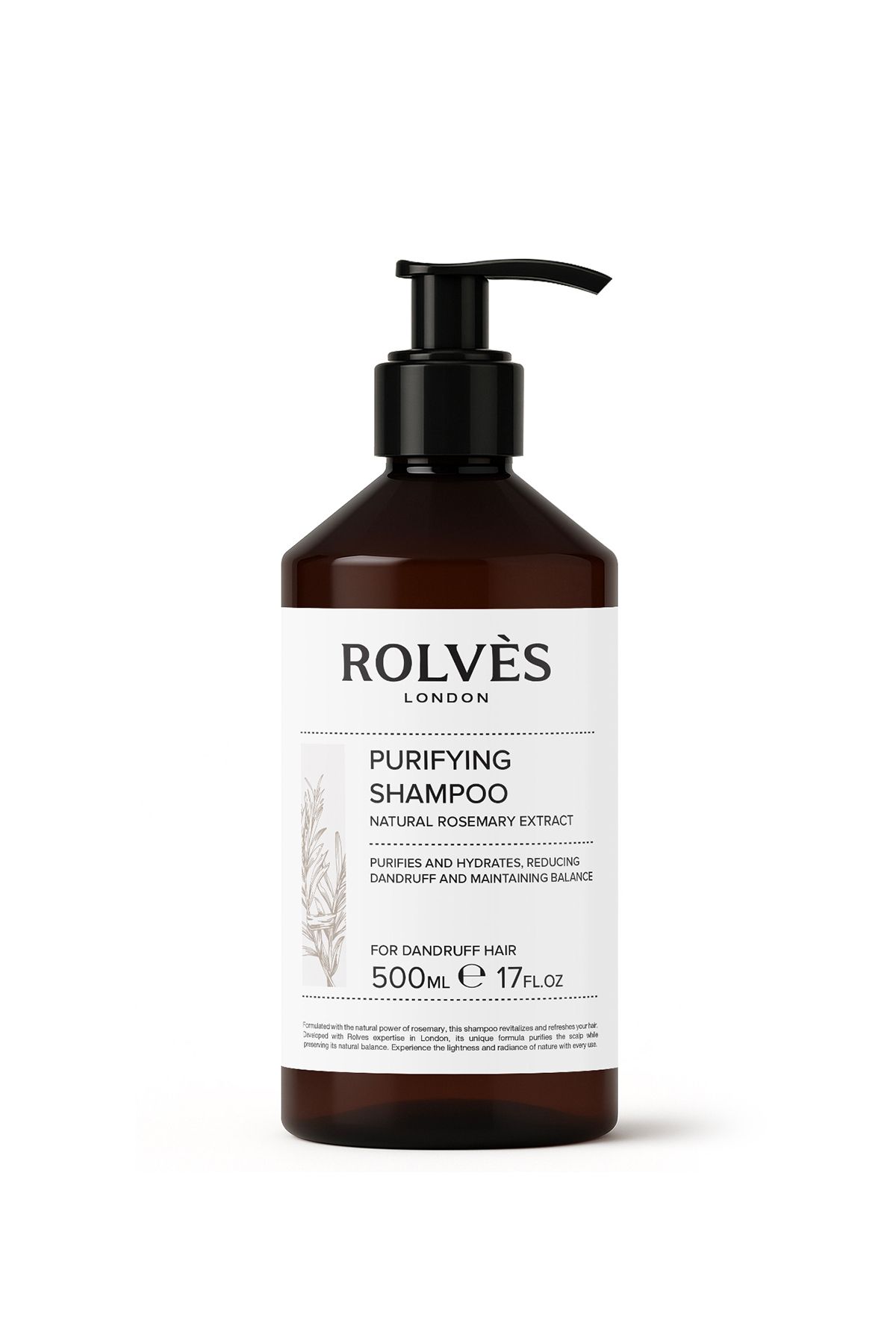 ROLVES Kepek Karşıtı Arındırıcı Biberiye Özlü Şampuan 500 ml