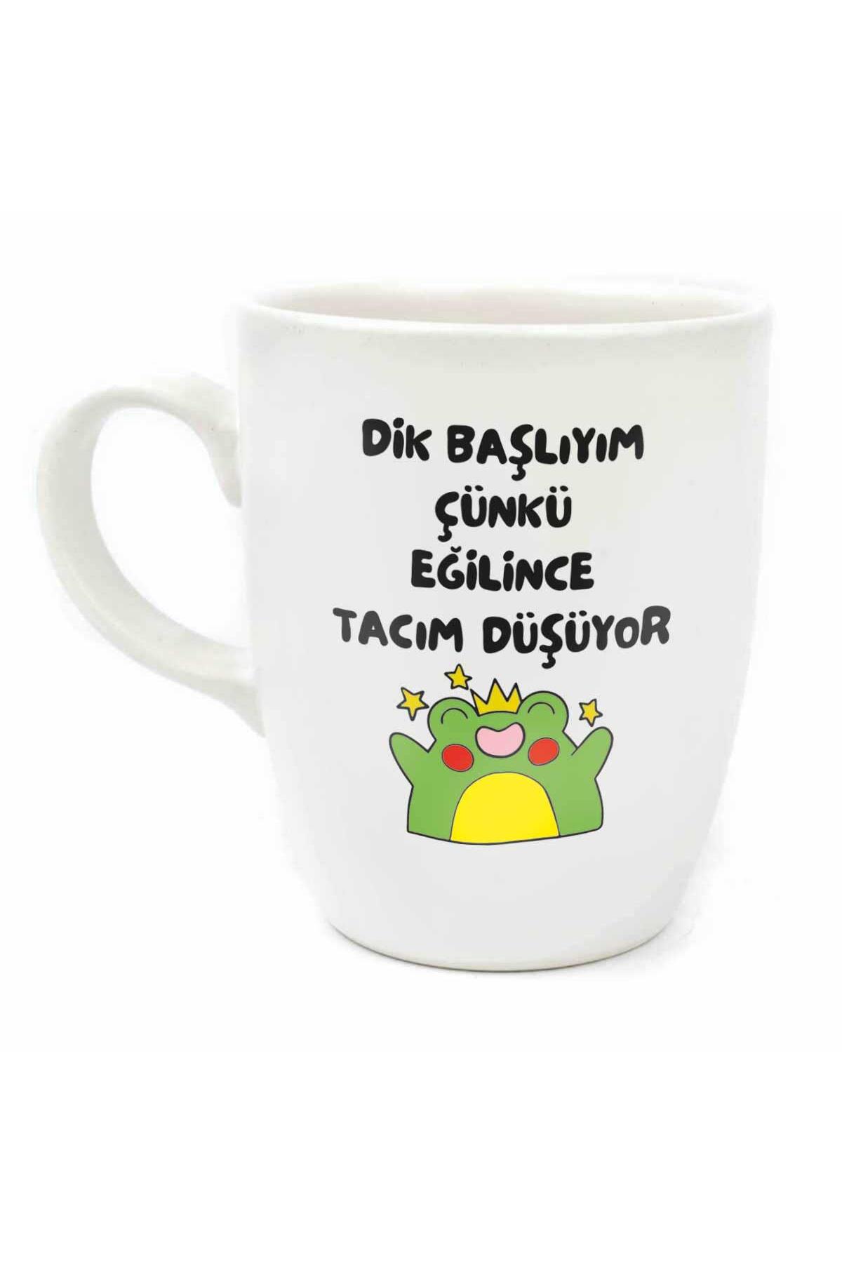 My Crown Falls When I Bend Cream Oval Mug - Gift Ceramic Mug