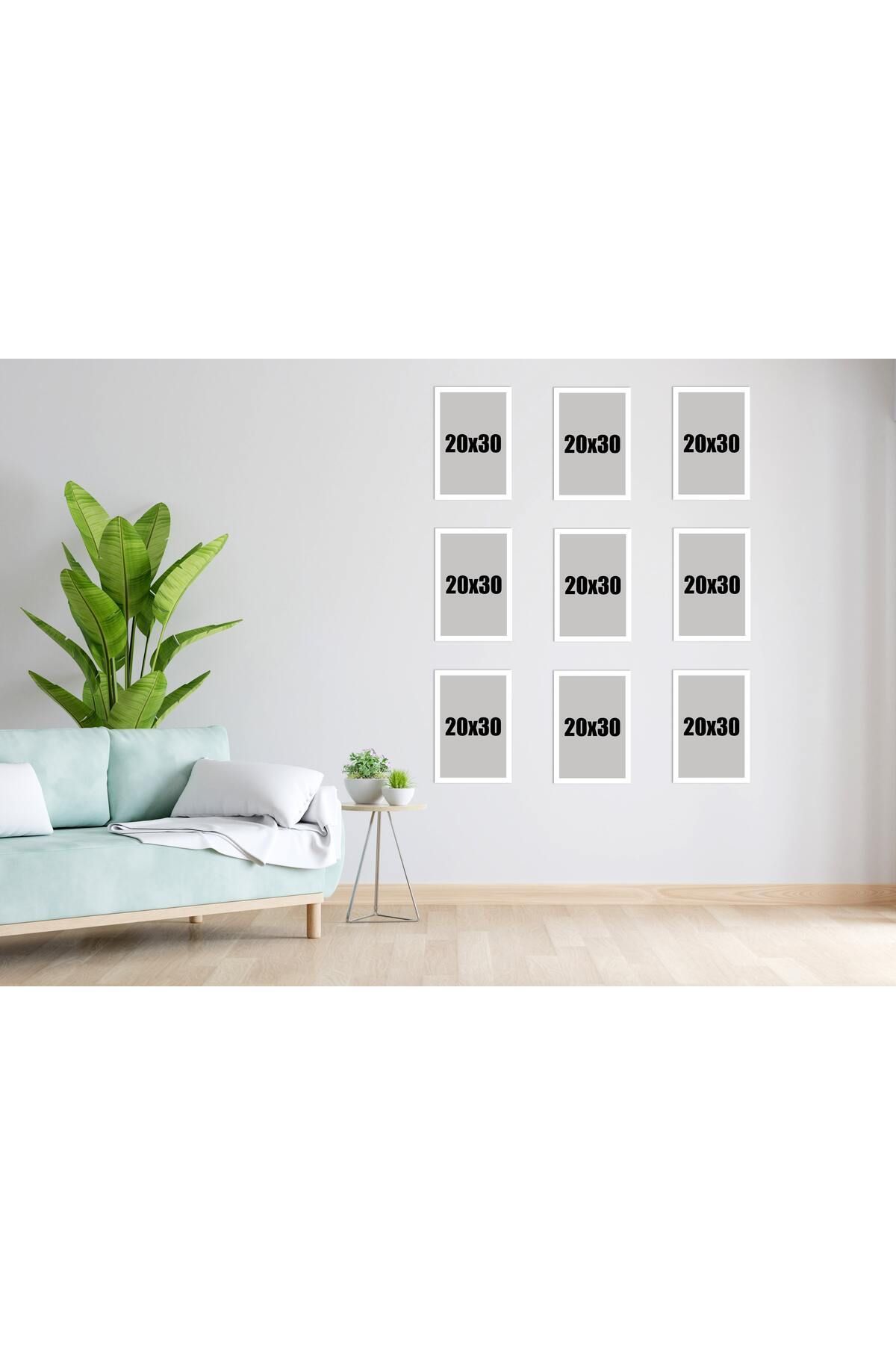 Yoko Home 20x30 Beyaz Çerçeve Seti – 1’li / 2’li / 3’lü / 6’lı / 9’lu Boş Duvar Çerçevesi