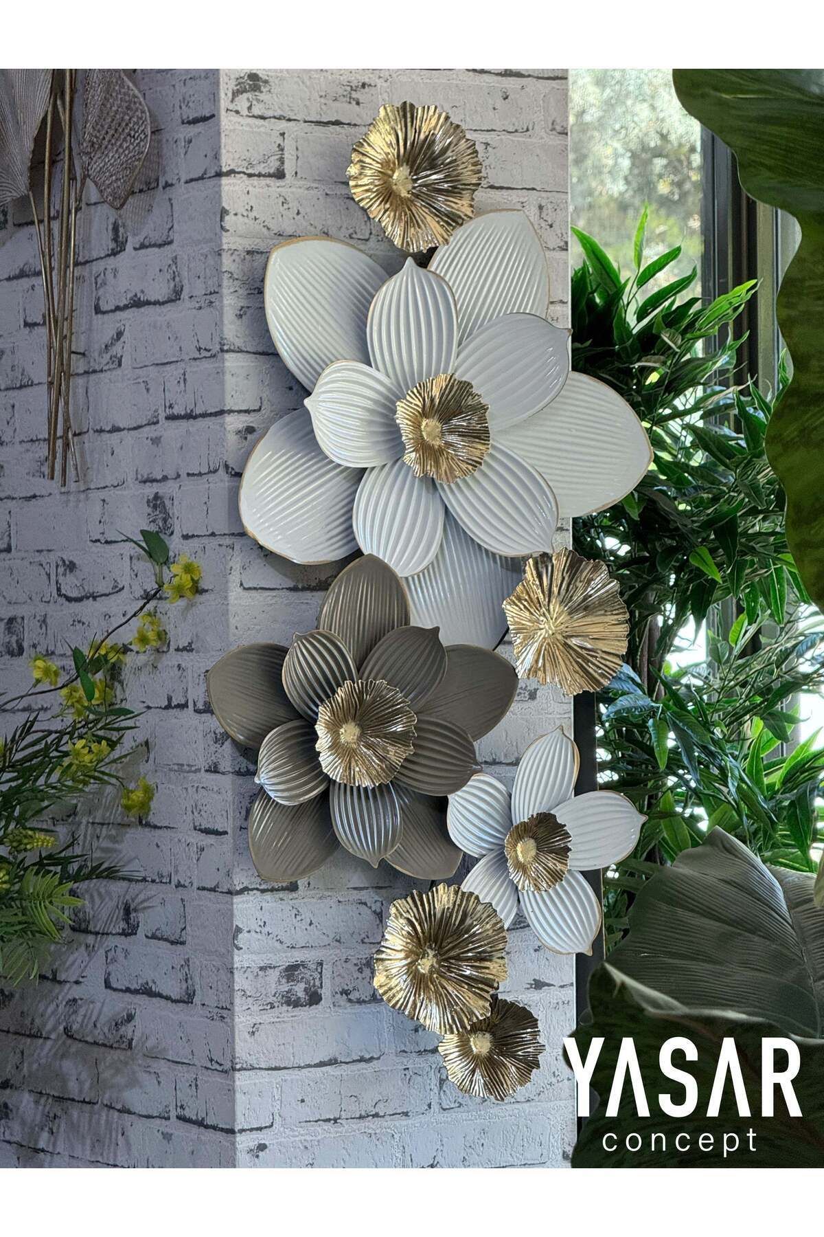 YASAR CONCEPT Lunara Metal Duvar Panosu 50x90 Cm
