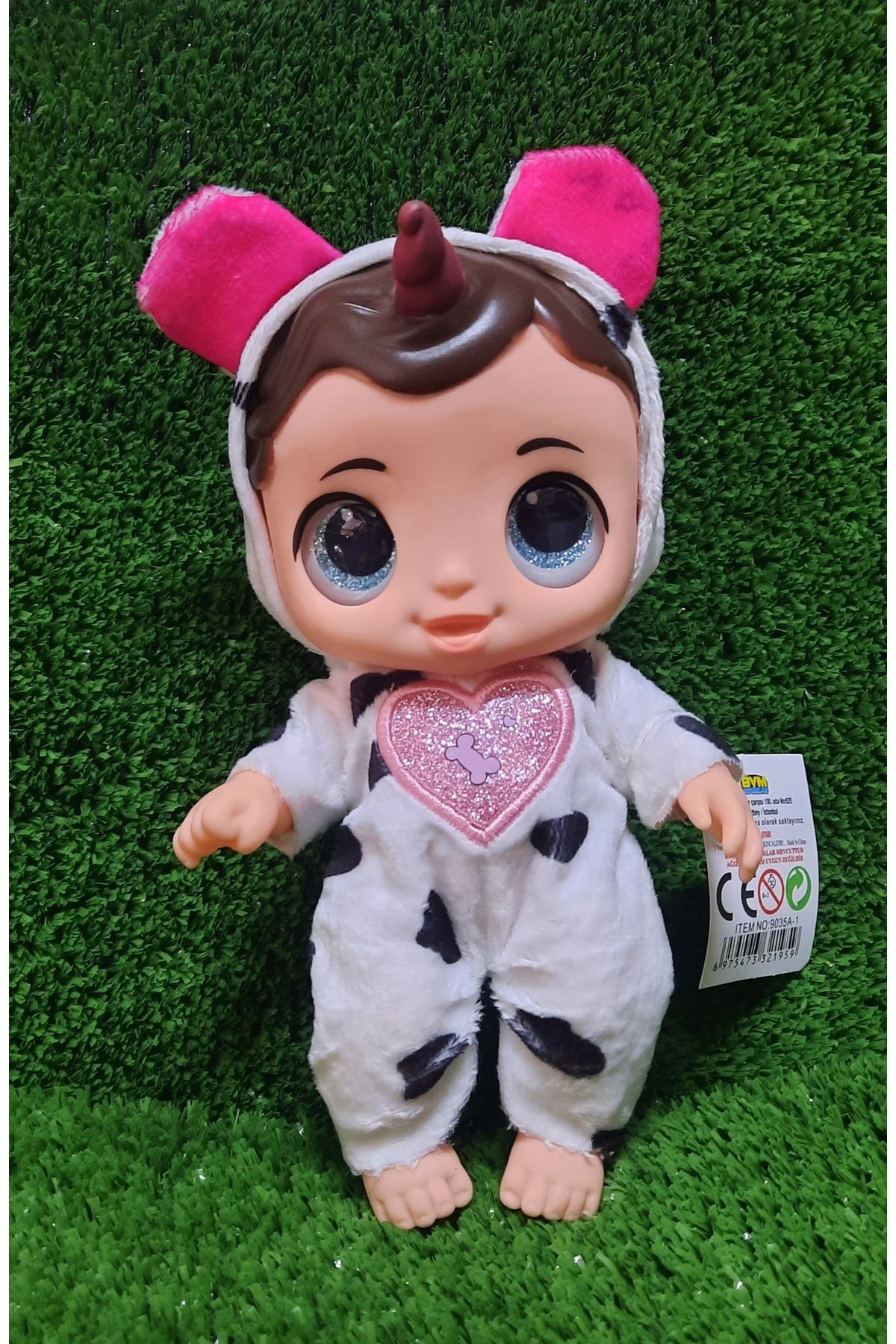 TOYSTAR Cry Bebek Sesli Renkli Elbiseli Bebek 20 cm