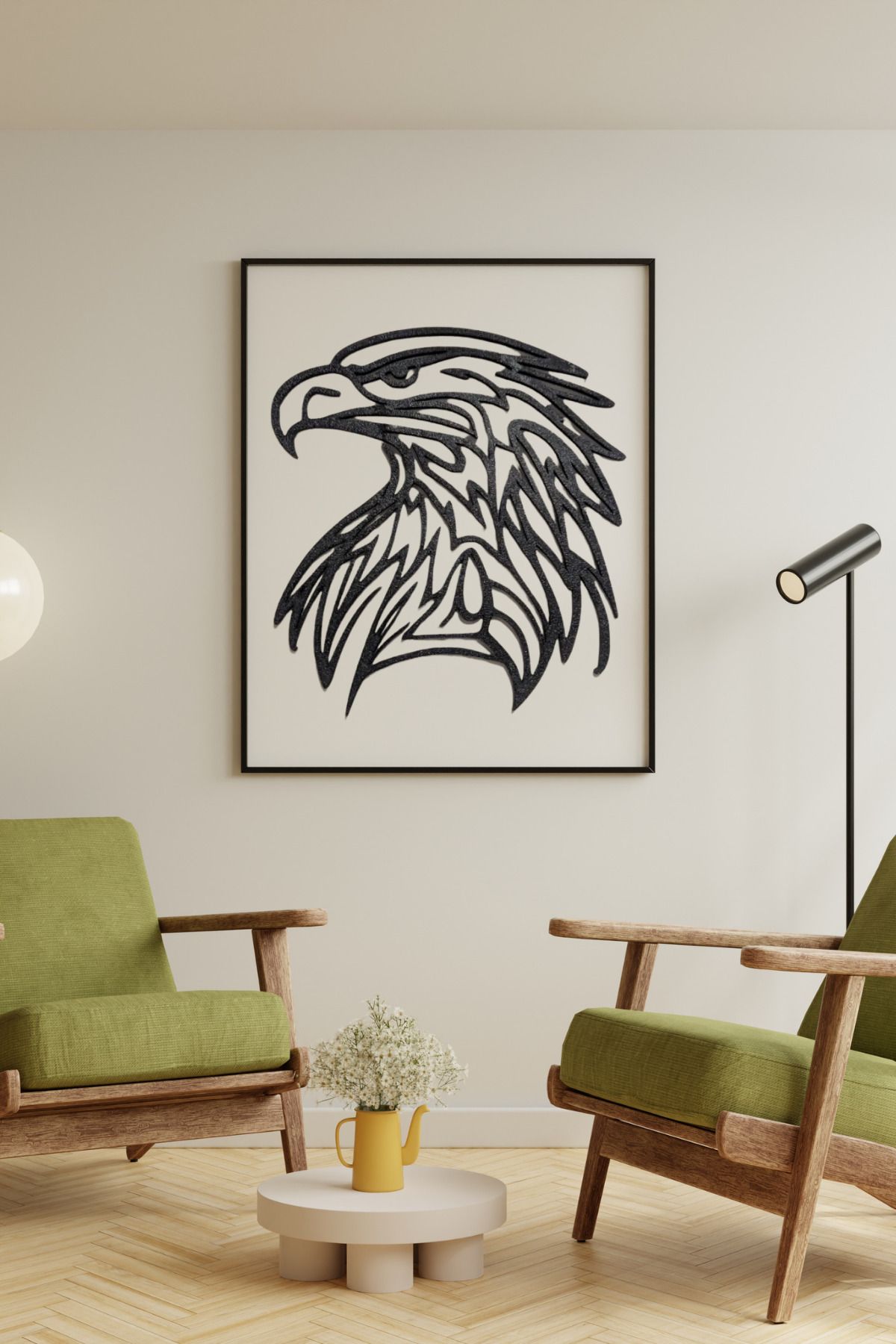 Sapphire 3D Beşiktaş Kartalı Fanatiklere Özel Duvar Figürü 25 Cm (Çerçeve Dahil Değildir)