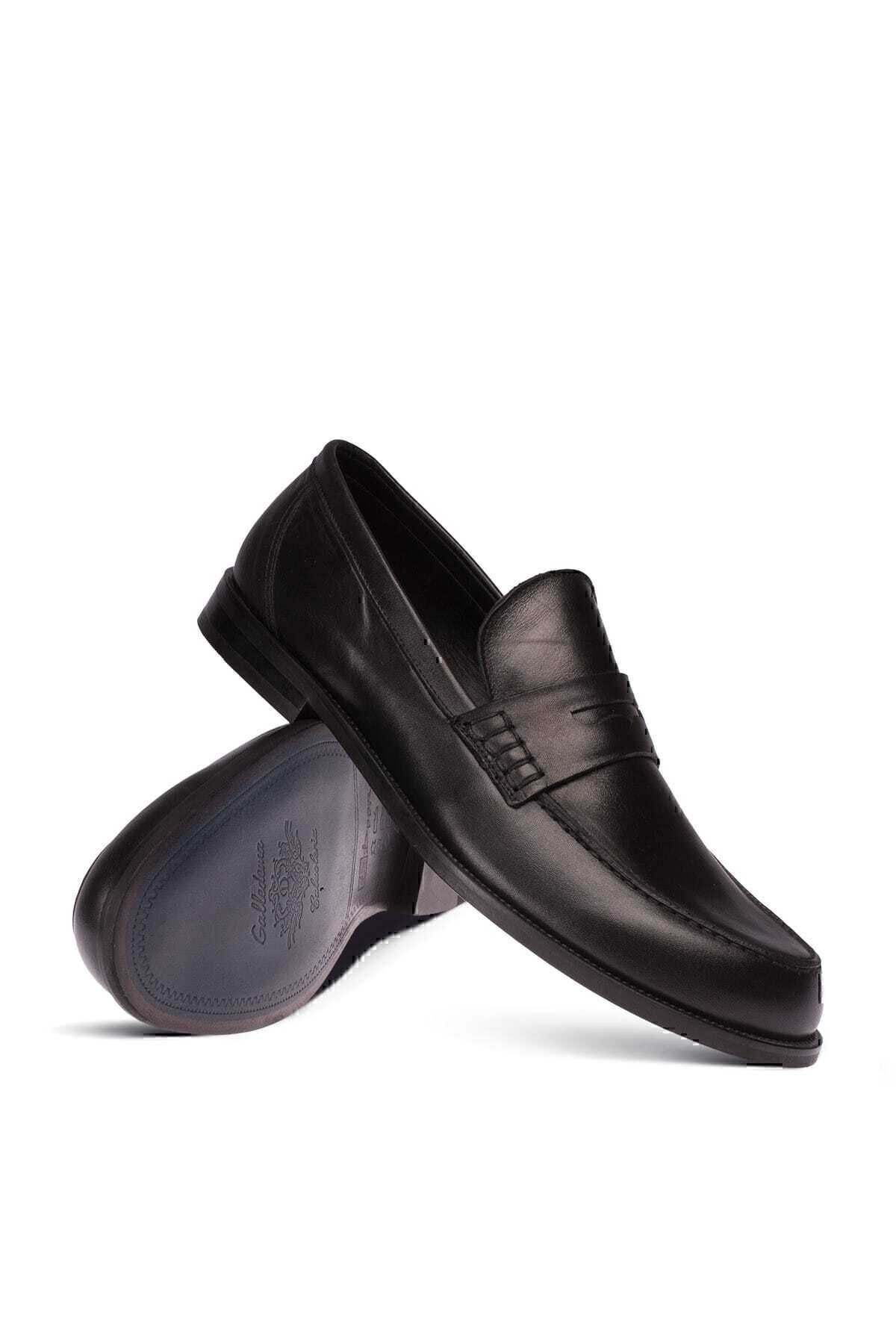 Deery-Loafer negru din piele naturală pentru bărbați 3