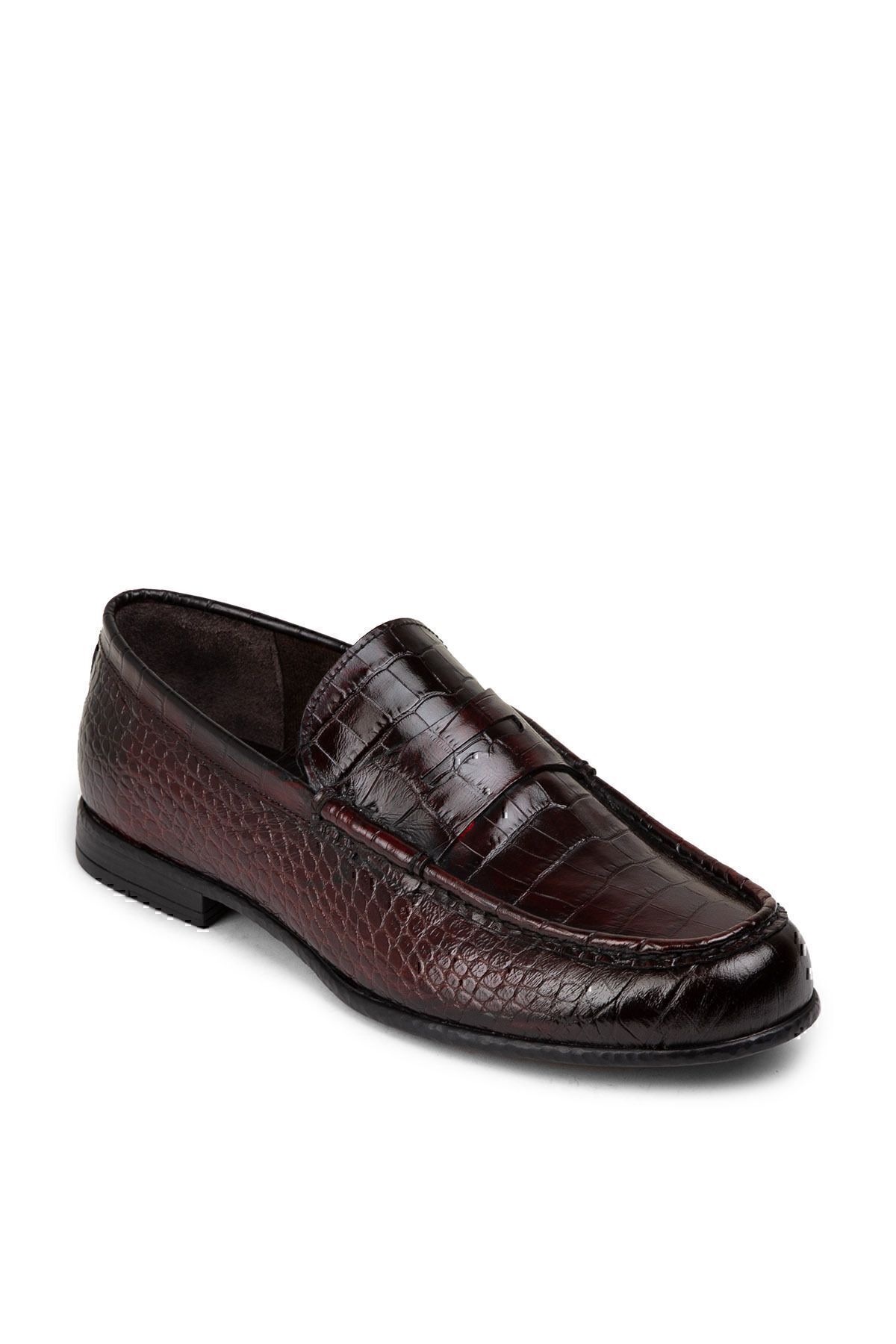 Deery-Ανδρικά Loafers Claret Red από γνήσιο δέρμα 7