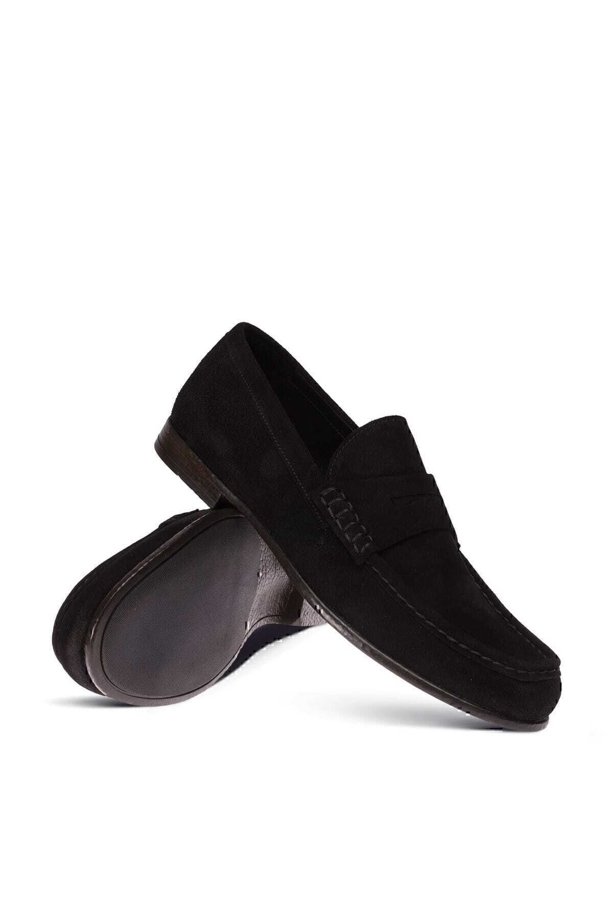 Deery-Pantofi negri din piele naturală pentru bărbați 3