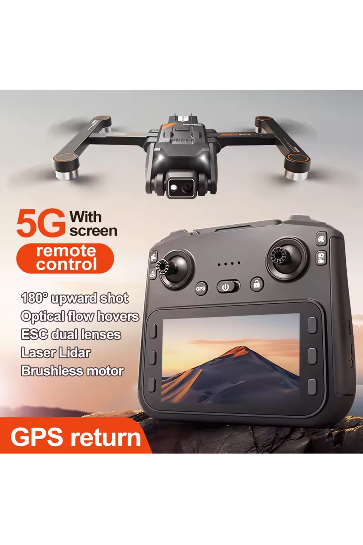 GSF-Rg700 Pro Gps 8k 1b Drone 8k Professional Hd Dual Camera With Screen 5g Wifi 360 Obstacle Avoidance 2