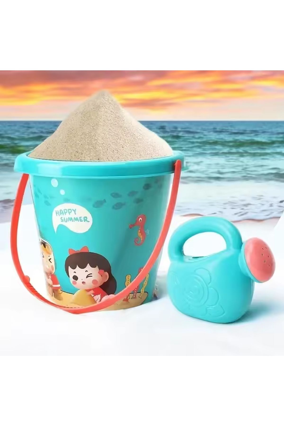 Choice-18pcs A Set Children Sand Toys 18pcs Summer Beach Game Sand Bucket Shovel Silicone Sandbox Outdoor W 6