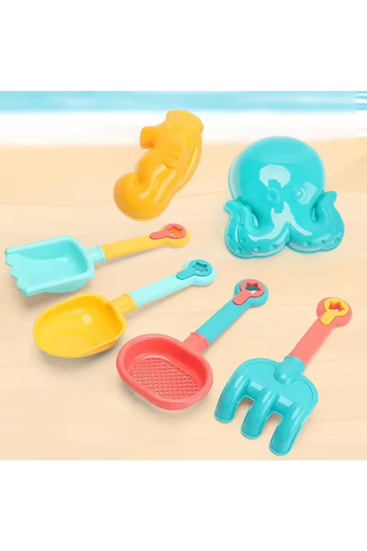 Choice-18pcs A Set Children Sand Toys 18pcs Summer Beach Game Sand Bucket Shovel Silicone Sandbox Outdoor W 4