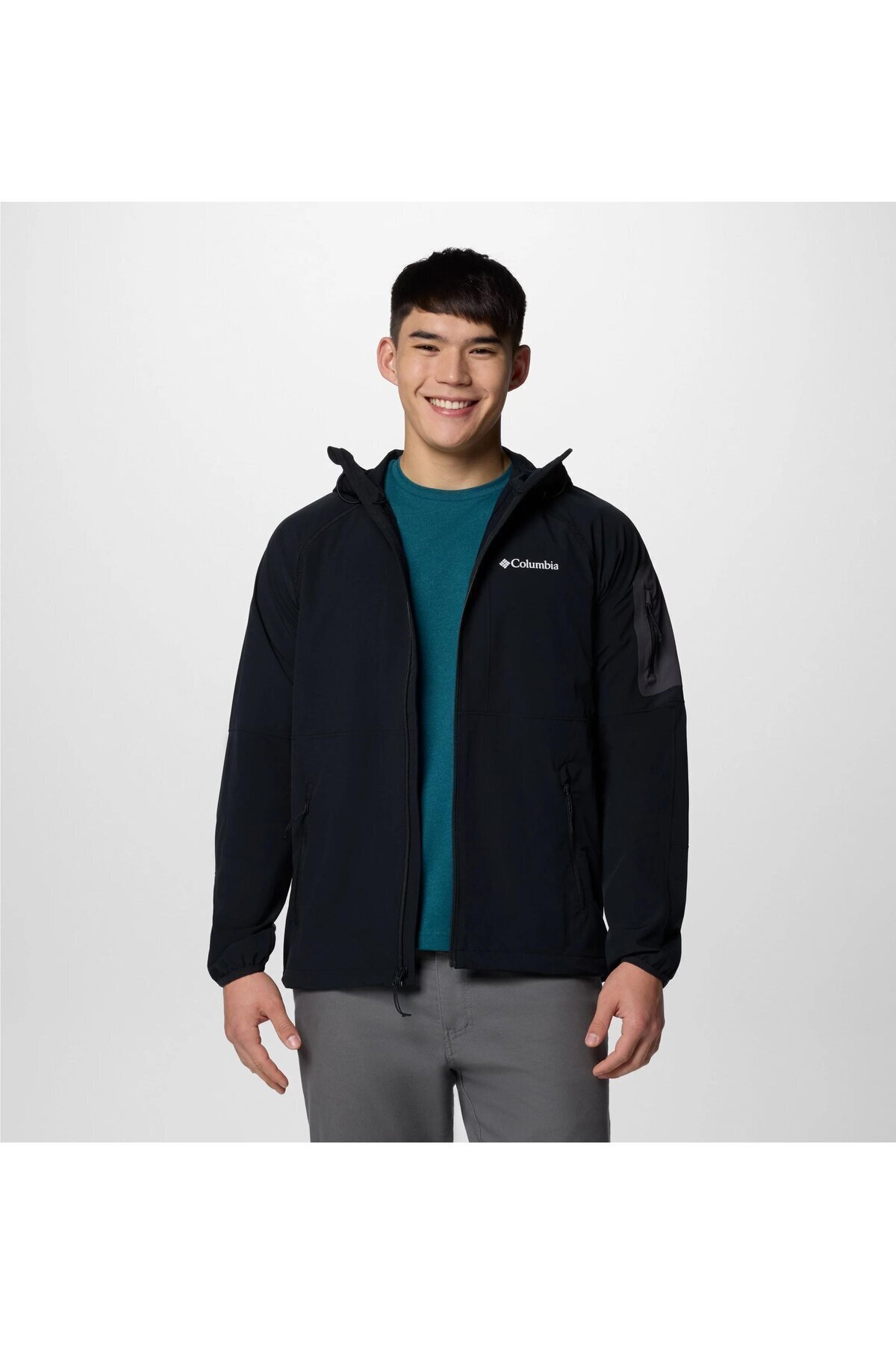 Columbia-معطف رجالي طويل القامة بغطاء للرأس من Softshell Wo9423 6