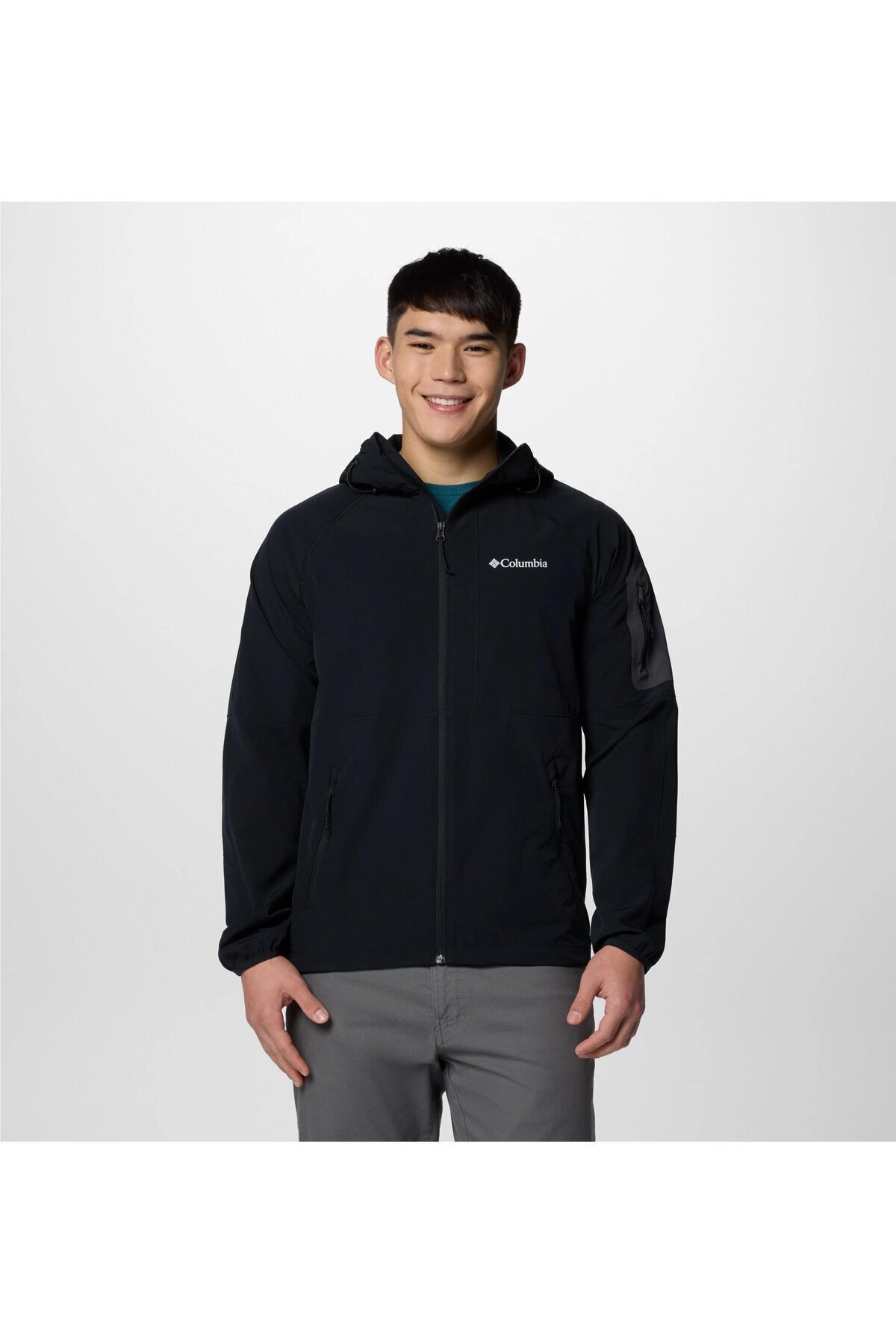 Columbia-معطف رجالي طويل القامة بغطاء للرأس من Softshell Wo9423 1