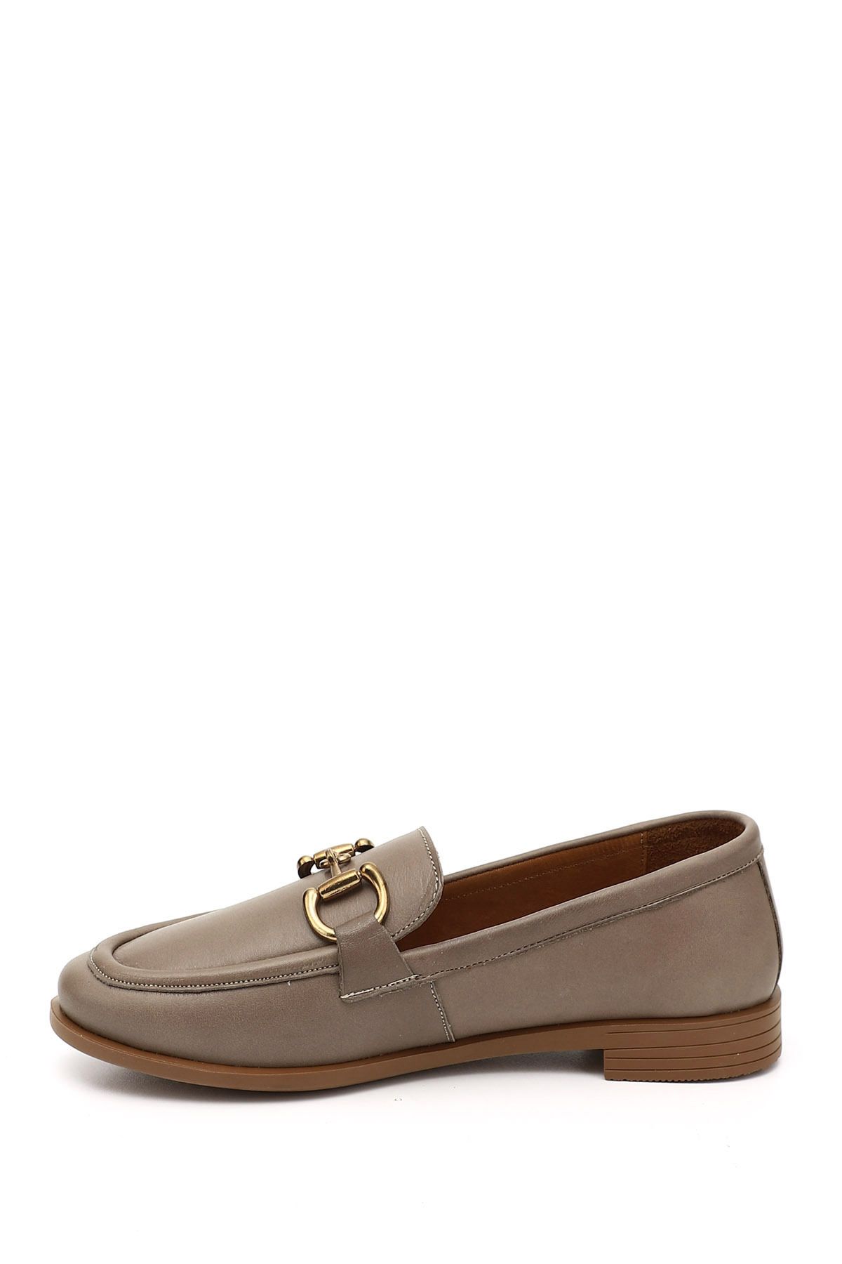 GÖNDERİ(R)-Women / Girls Mink Buckle Genuine Leather Loafer Shoes 3