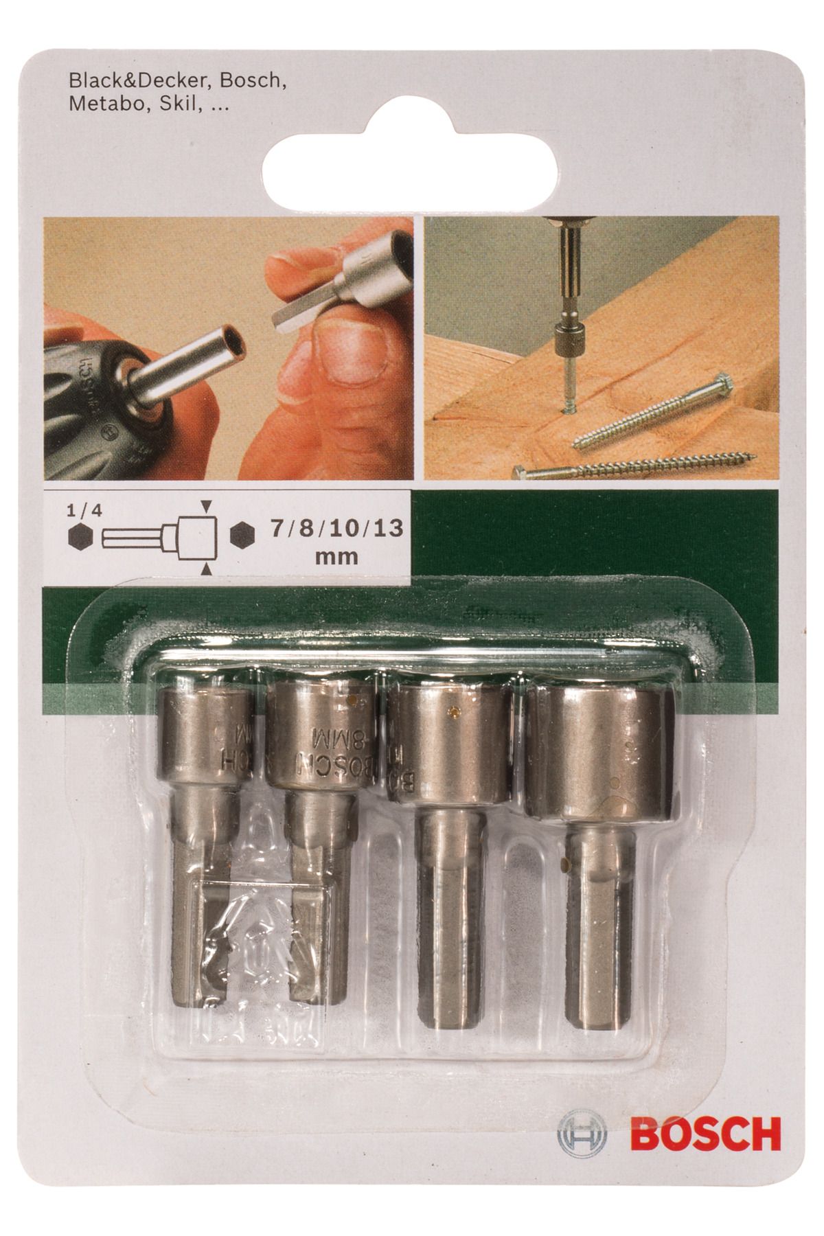 Bosch-DIY Socket Wrench Bit Set of 4 3