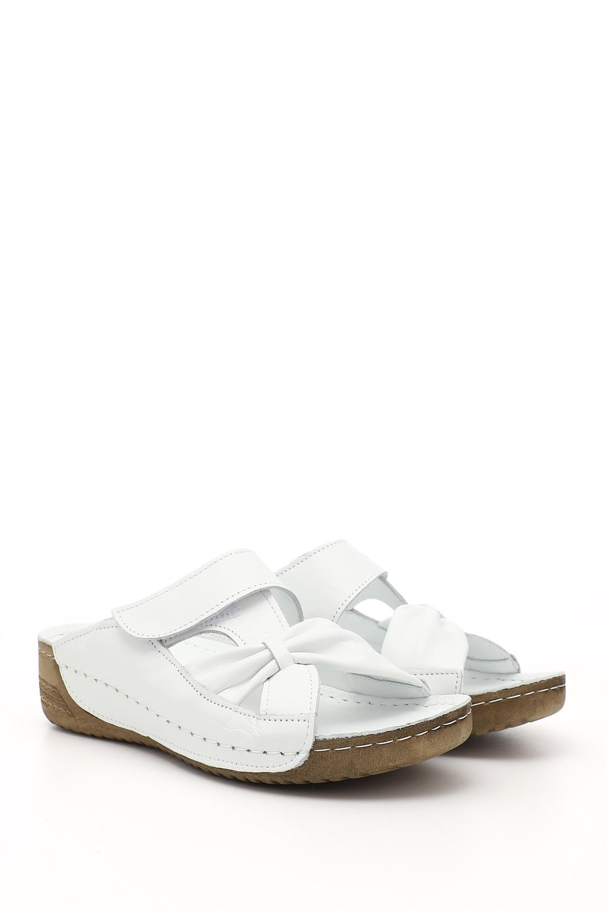 GÖNDERİ(R)-Genuine Leather Women's Slippers 42350 2