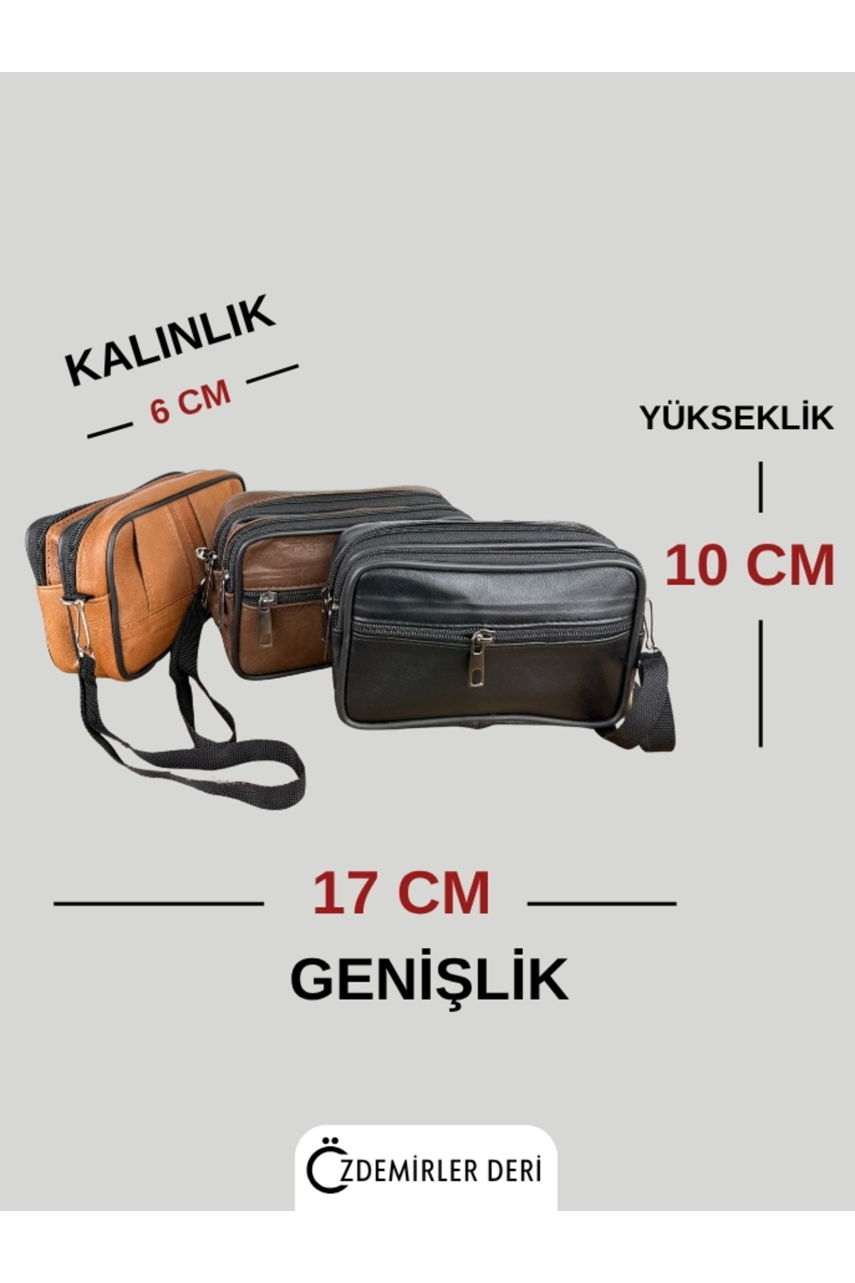 özdemirler deri Büyük Boy 3 Gözlü Deri Kemerlik,Hakiki Deri Kemer Cüzdanı,Bozuk para,Kemer Çantası,İnşaatçı Boyacı görsel 8